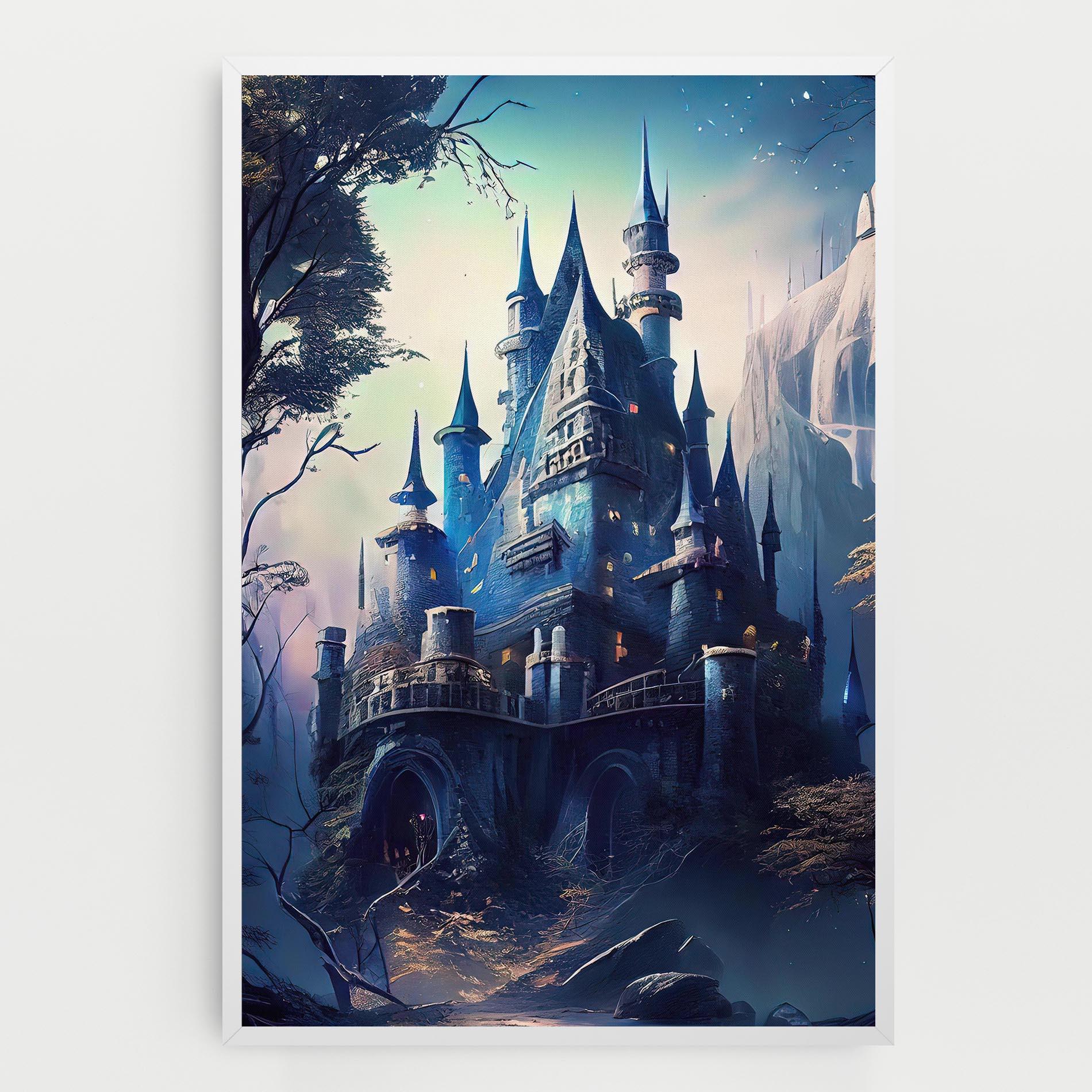 Картина на платно Blue Art Castle mockup 0