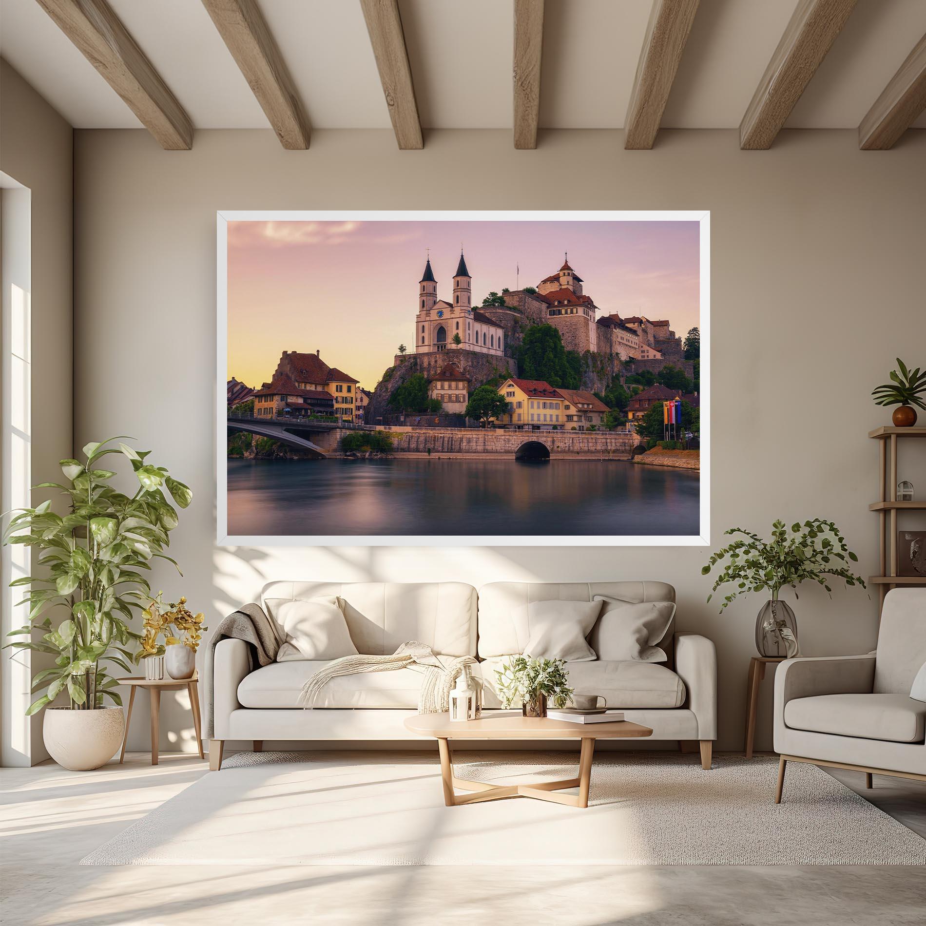 Картина на платно Aarburg Castle mockup 6