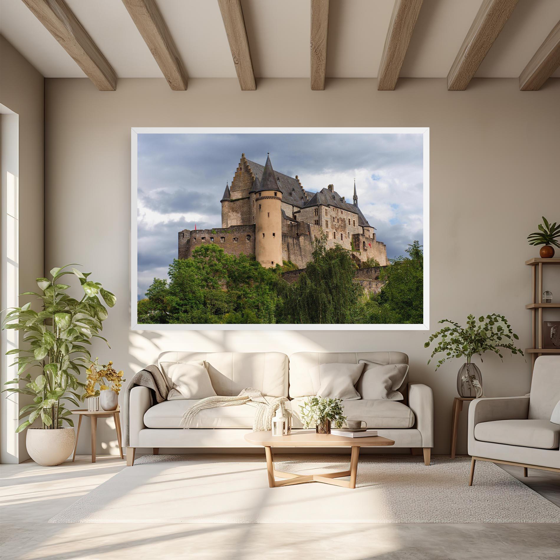 Картина на платно Castle Vianden mockup 6