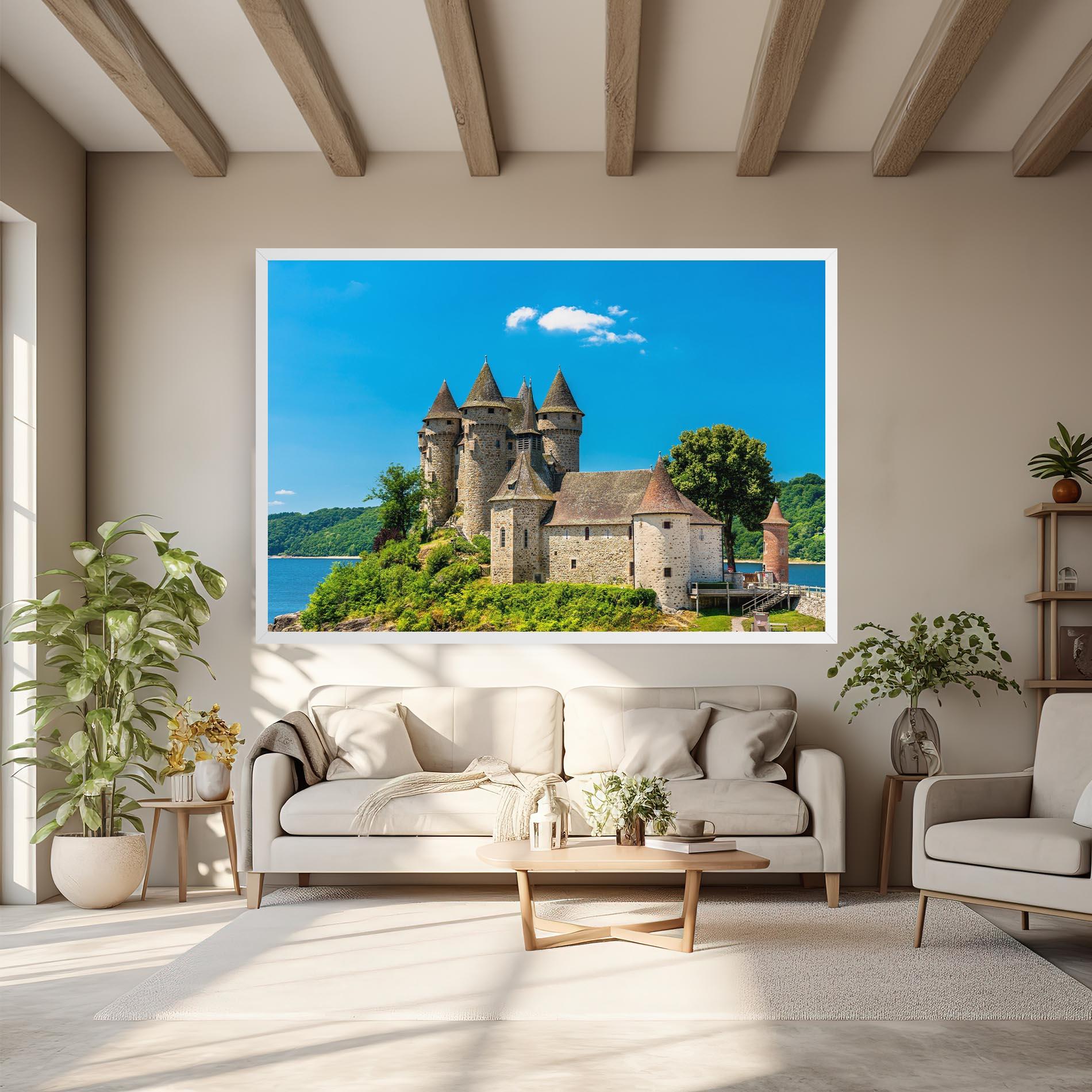 Картина на платно Medieval Castle France mockup 6