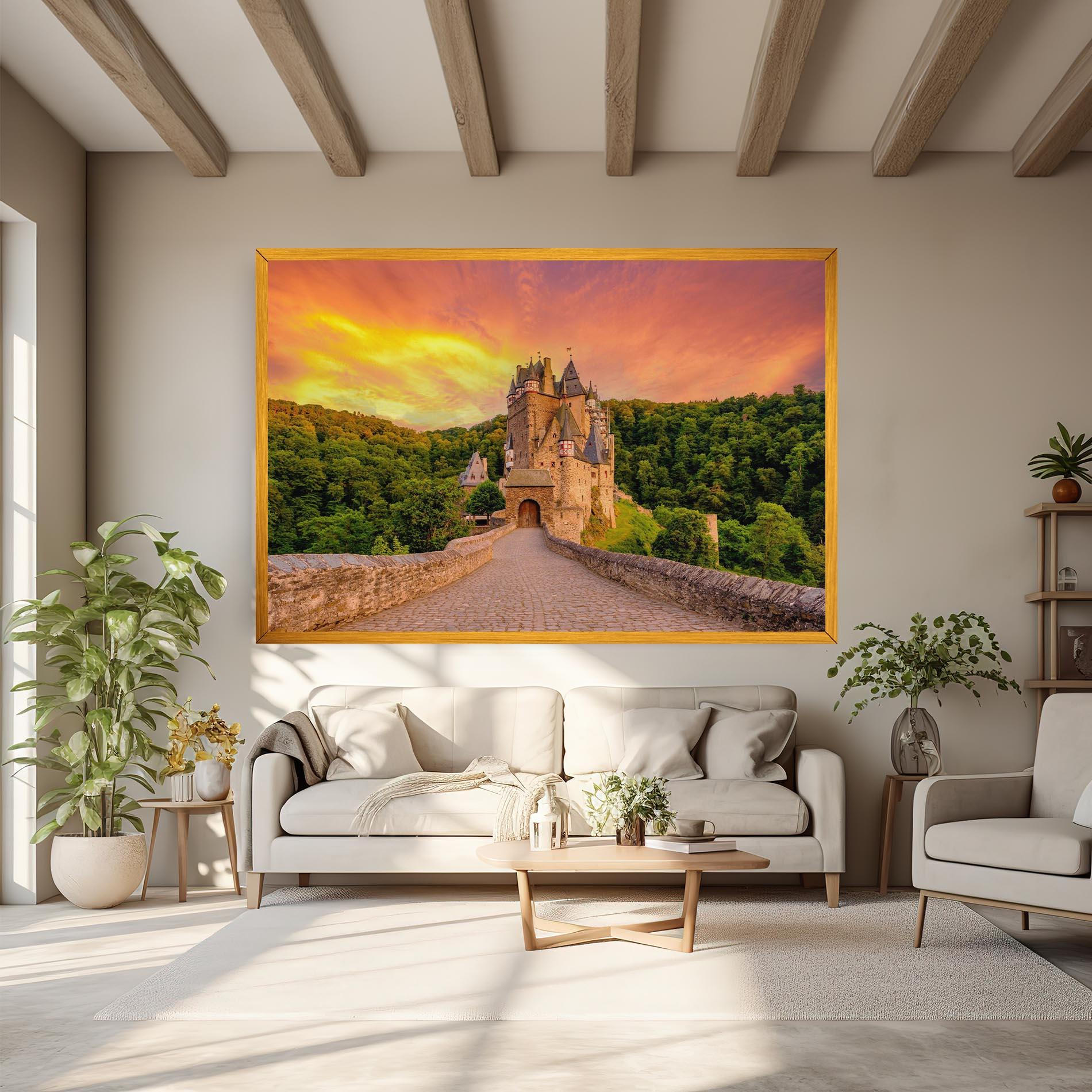 Картина на платно Burg Eltz Castle mockup 6