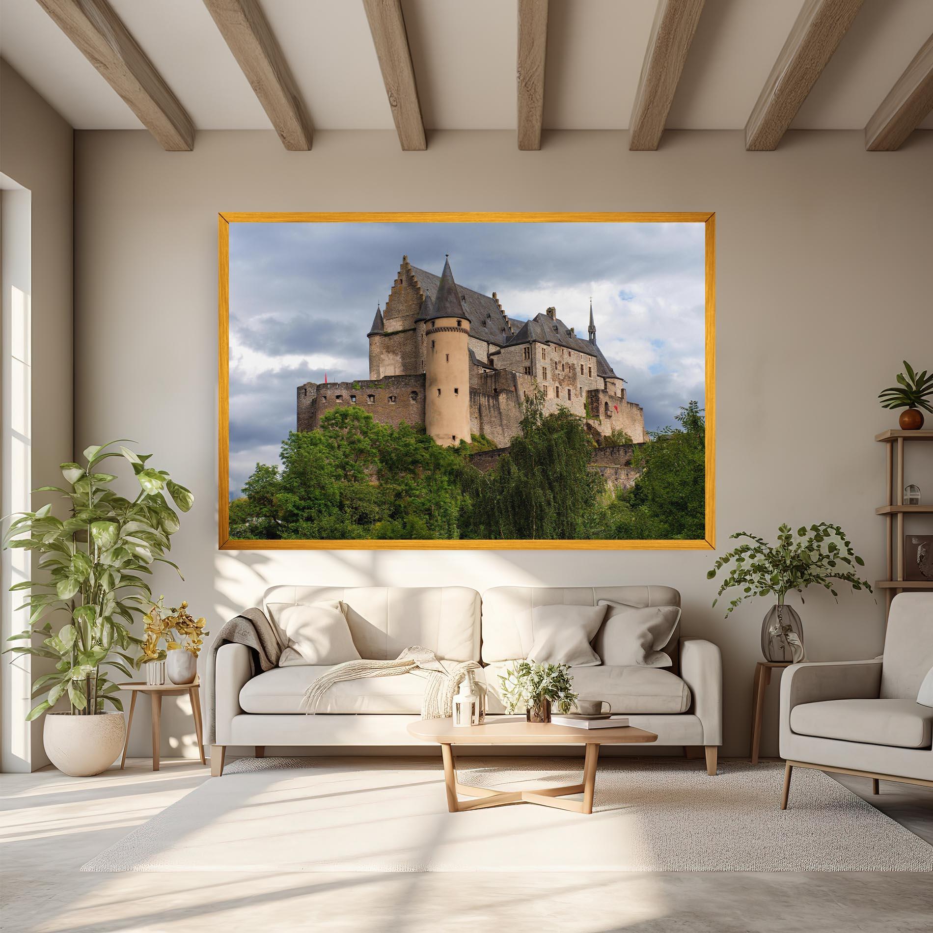 Картина на платно Castle Vianden mockup 6