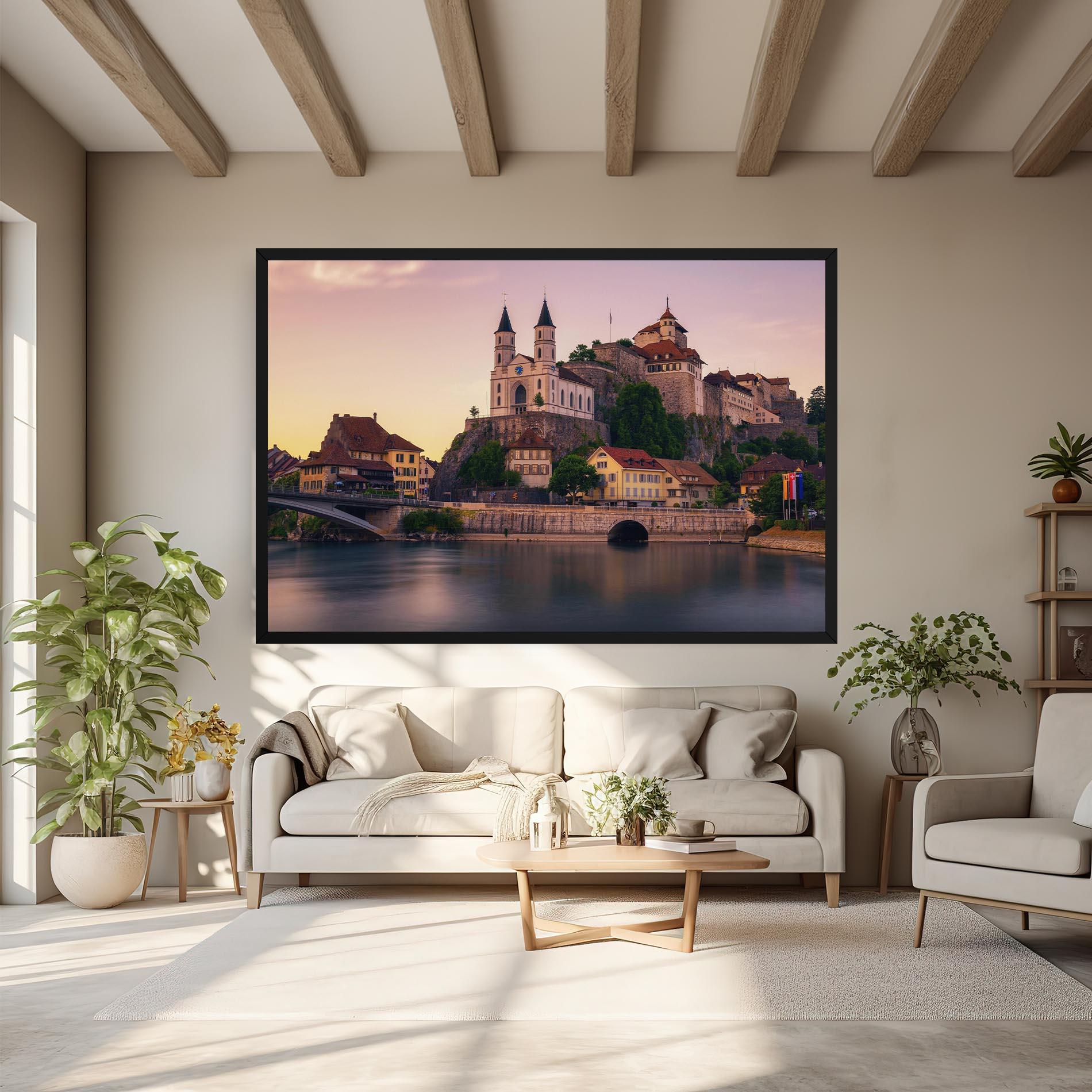 Картина на платно Aarburg Castle mockup 6