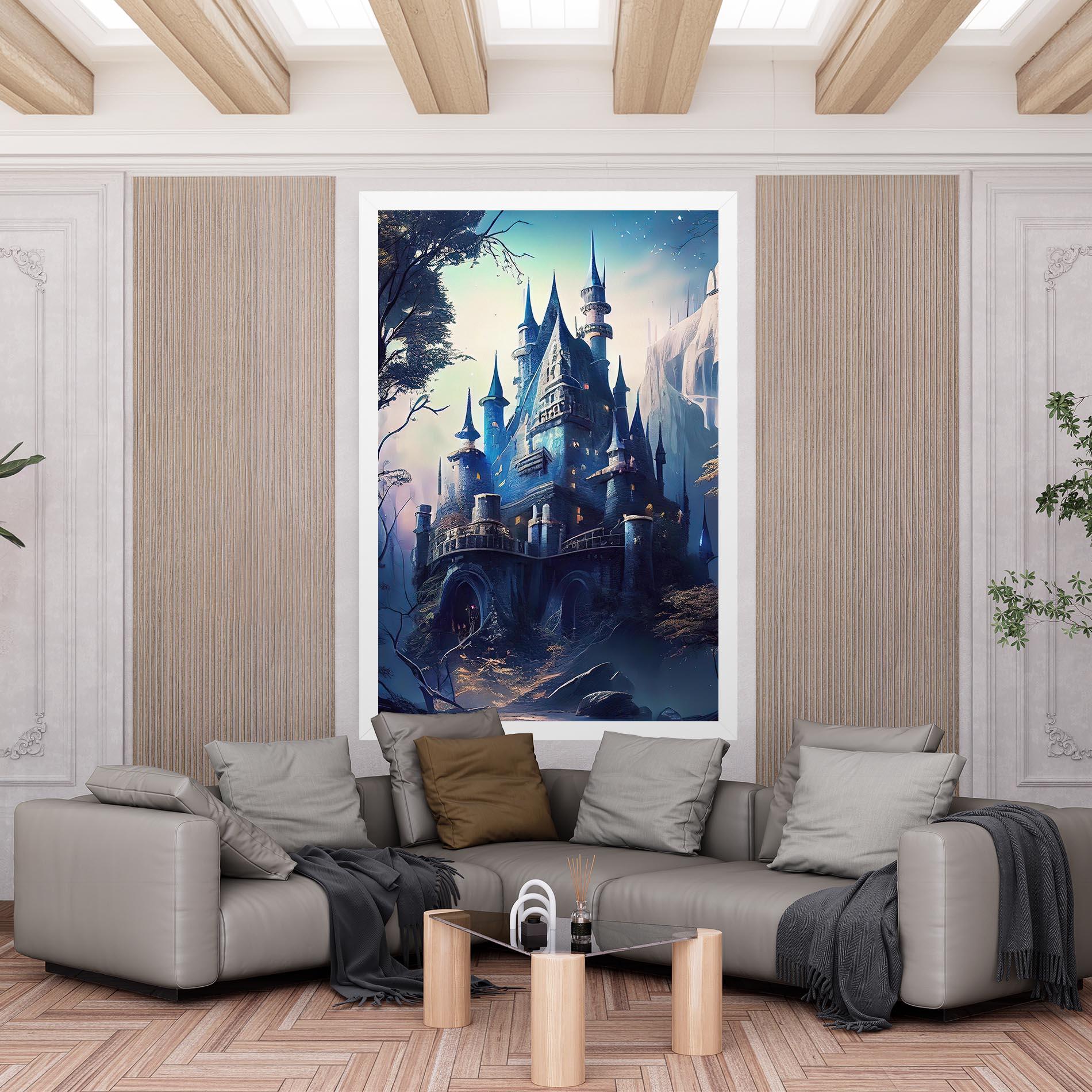 Картина на платно Blue Art Castle mockup 6