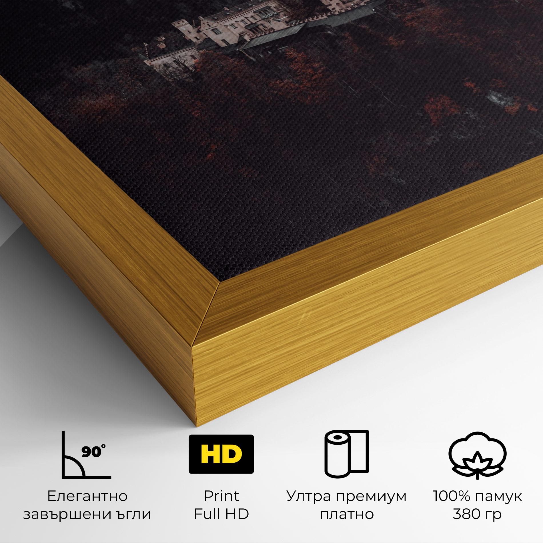 Картина на платно Forest Castle mockup 4