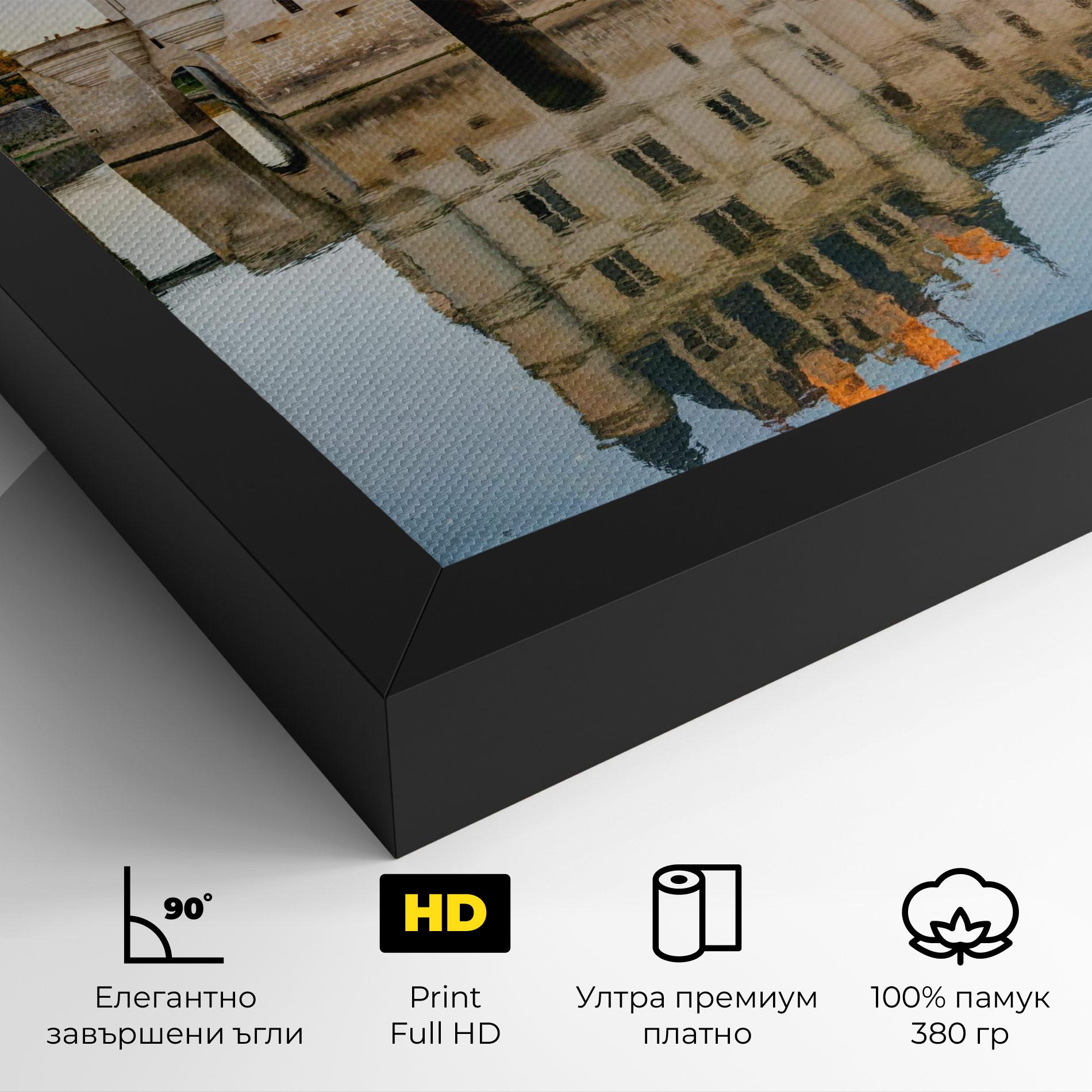 Картина на платно Chateau Chenonceau Castle mockup 4