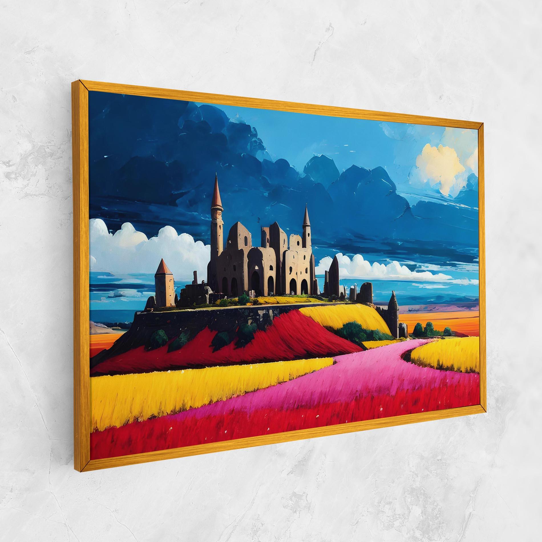 Картина на платно Antique Building Art mockup 1