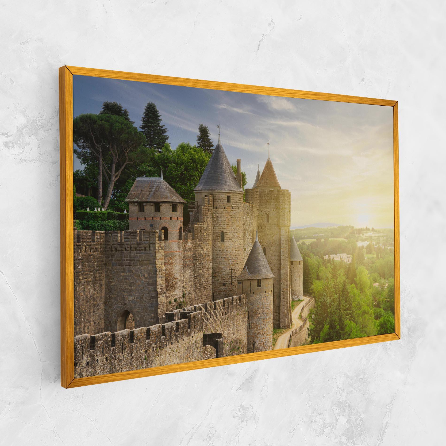 Картина на платно Carcassonne France mockup 1