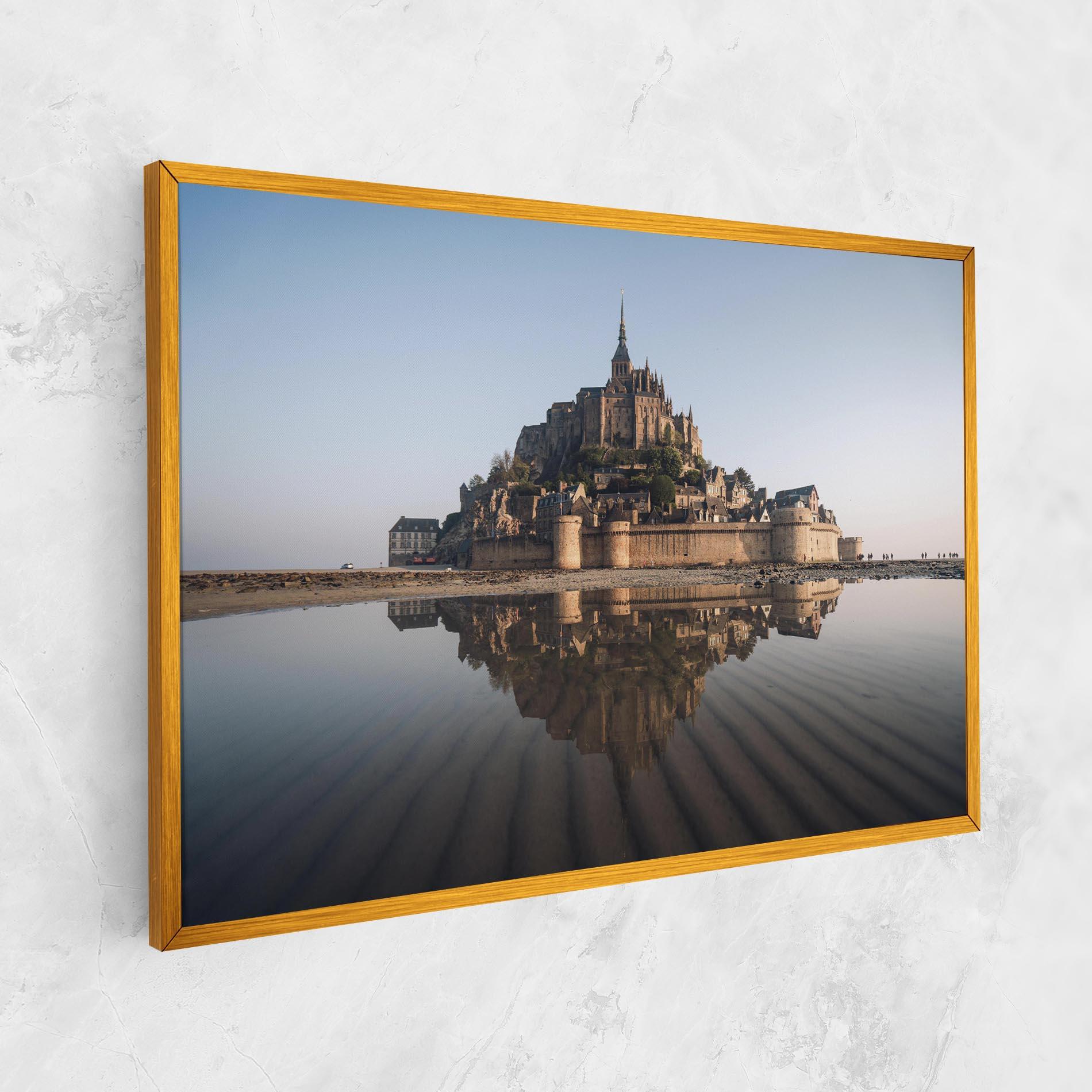 Картина на платно Castle Reflection mockup 1