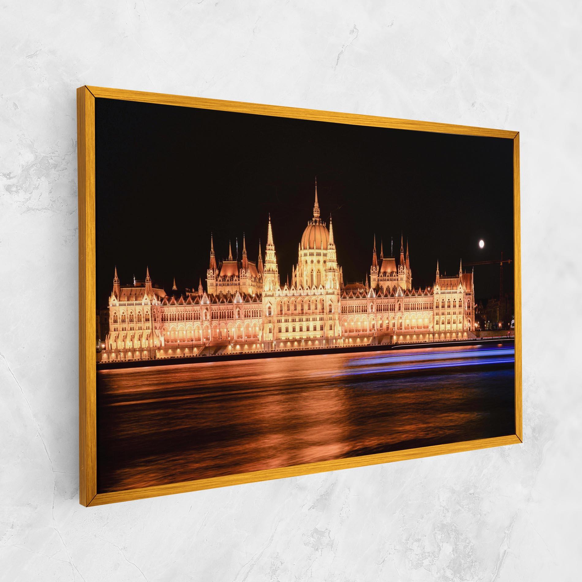 Картина на платно Night Reflection mockup 1