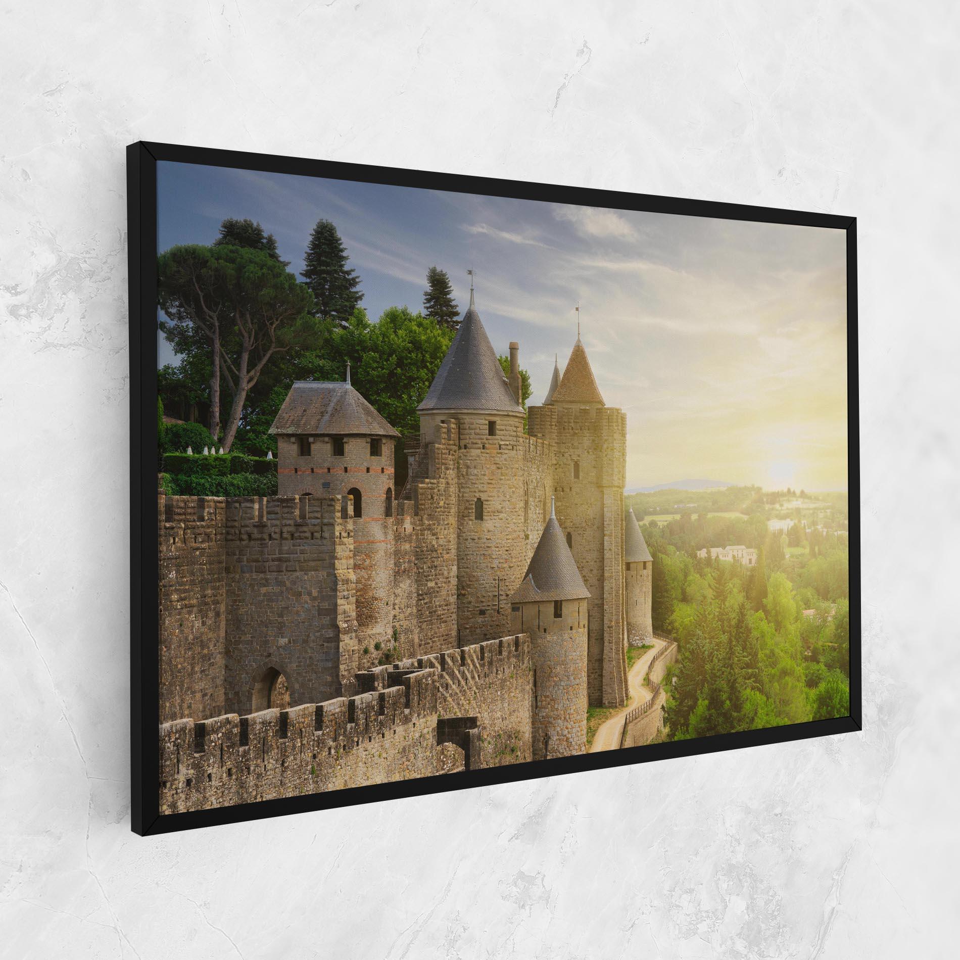 Картина на платно Carcassonne France mockup 1
