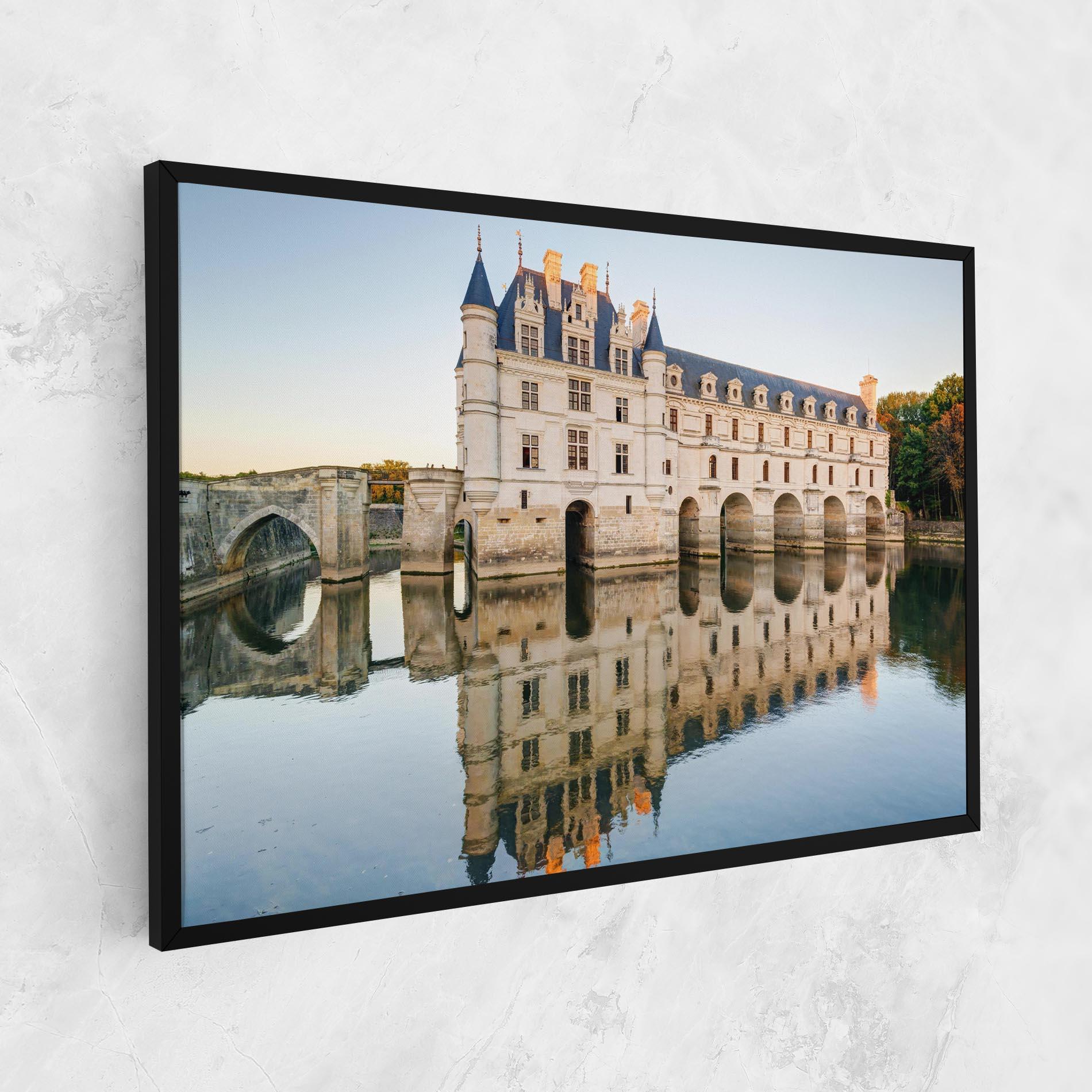 Картина на платно Chateau Chenonceau Castle mockup 1