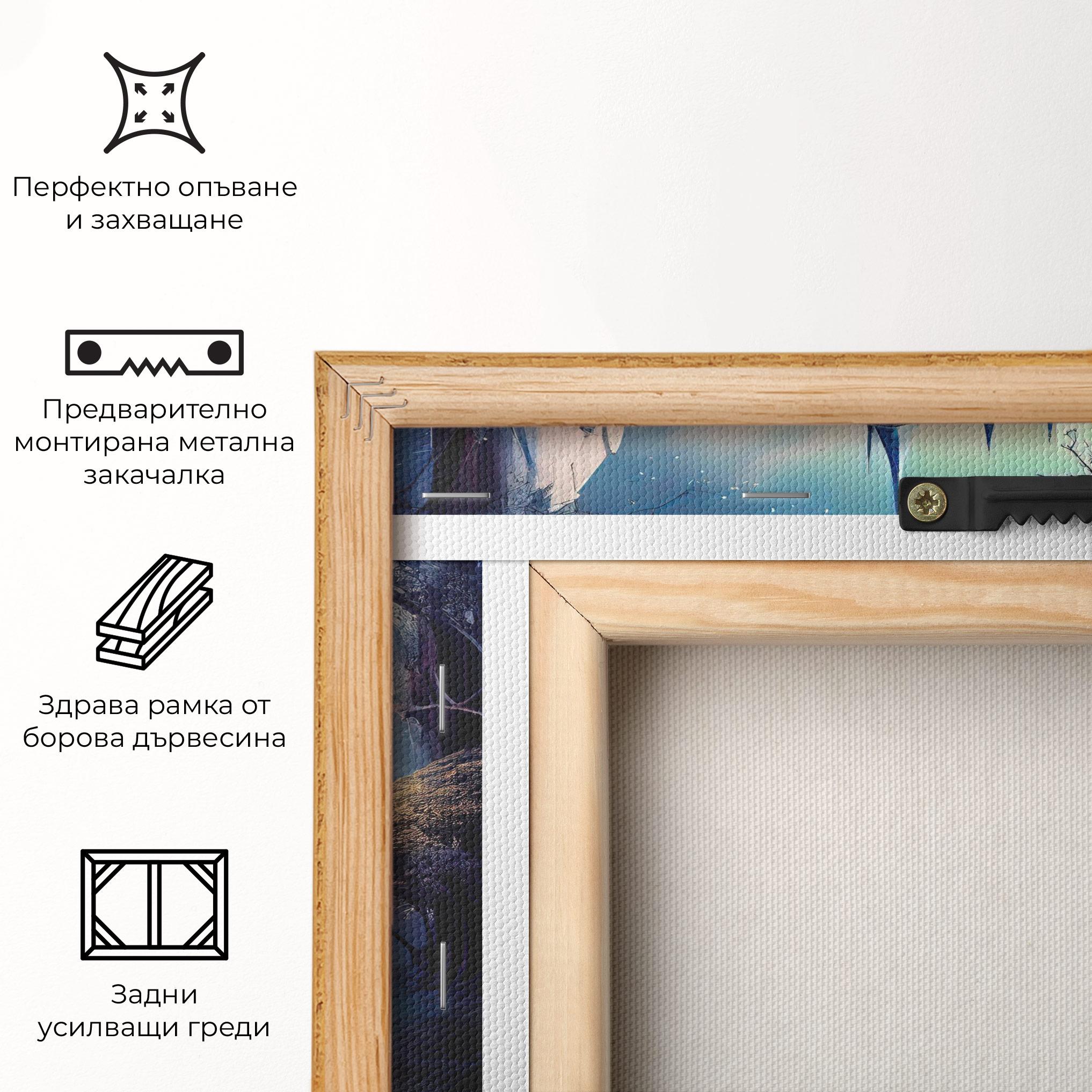 Картина на платно Blue Art Castle mockup 5