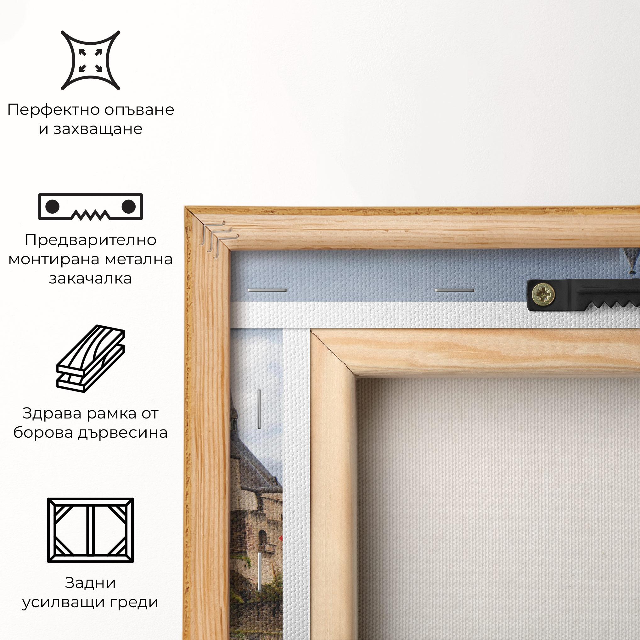 Картина на платно Castle Vianden mockup 5