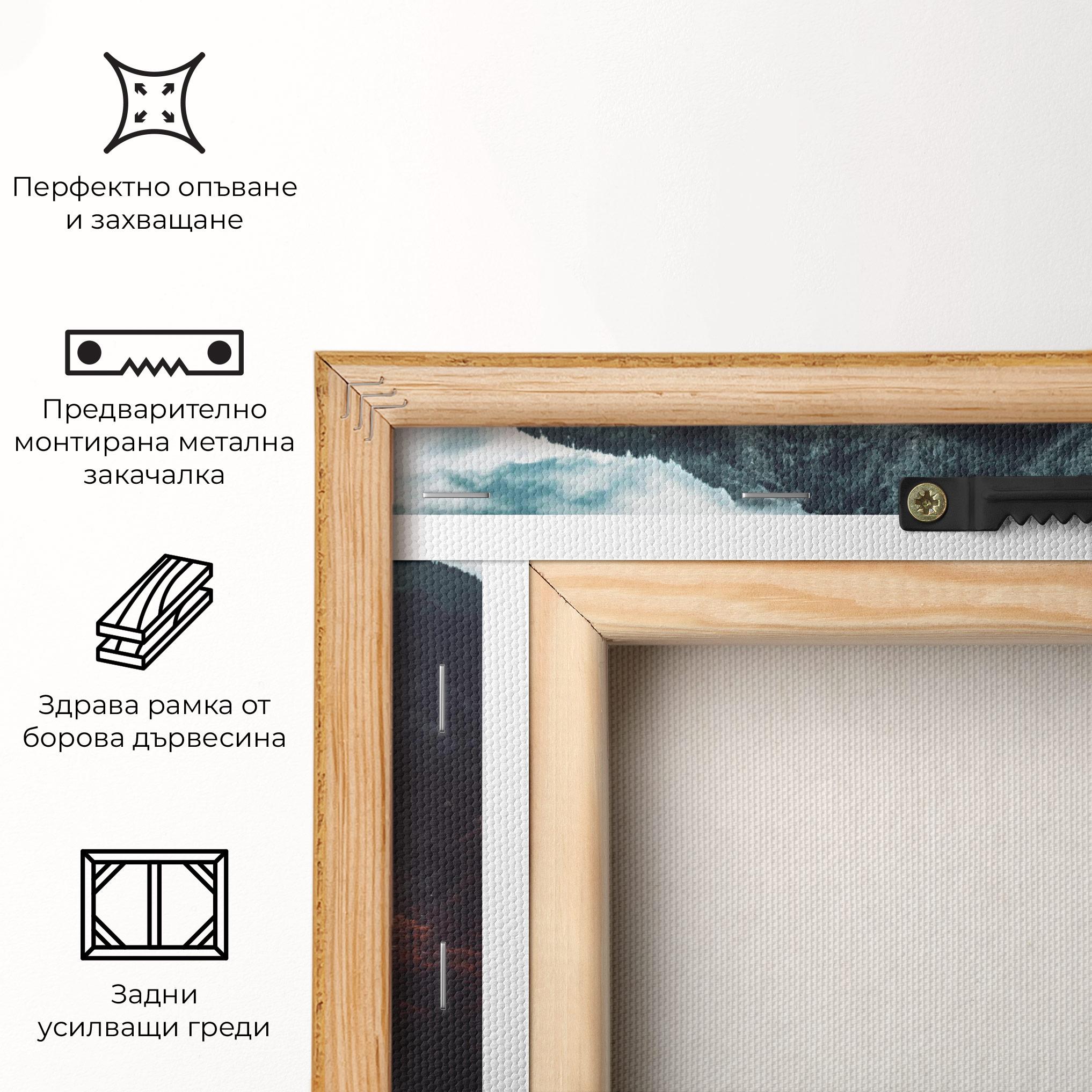 Картина на платно Forest Castle mockup 5