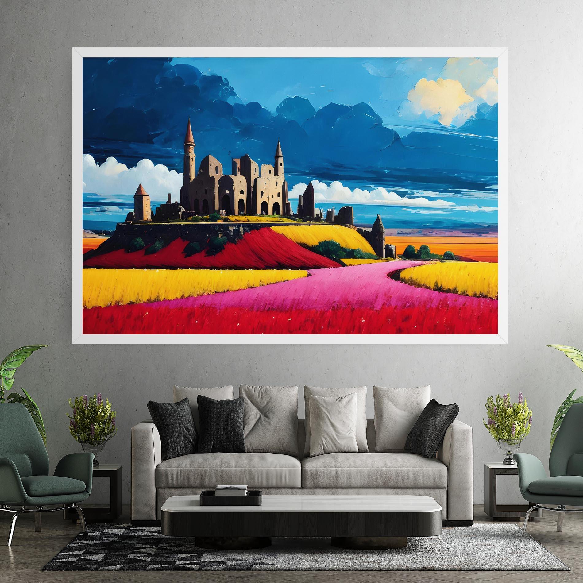 Картина на платно Antique Building Art mockup 7