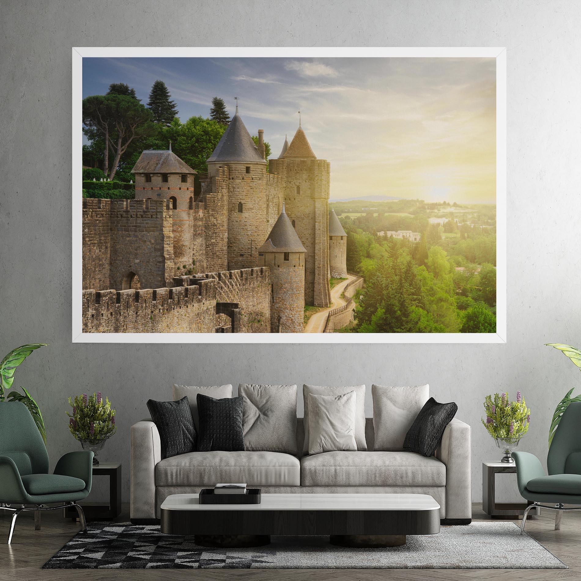 Картина на платно Carcassonne France mockup 7