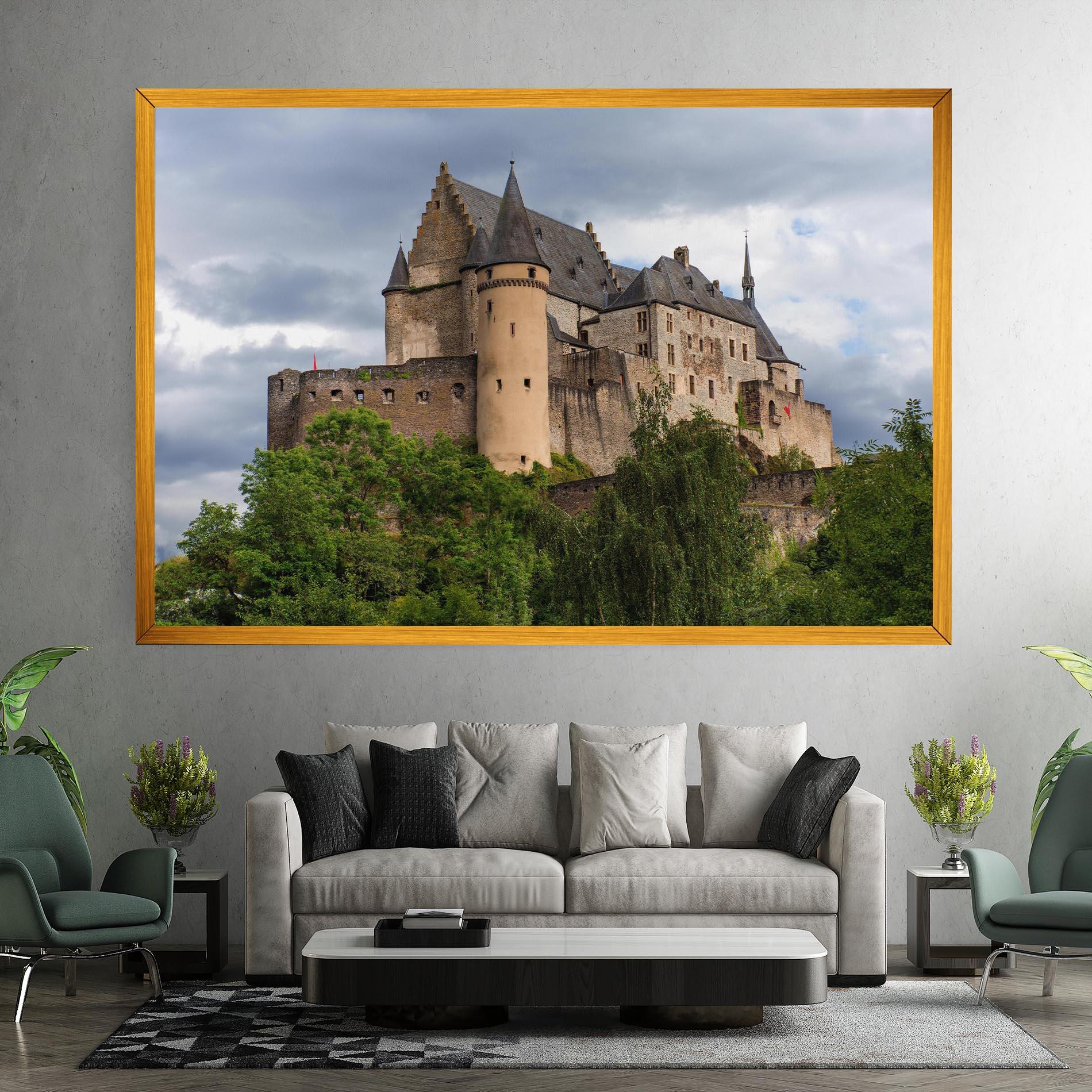 Картина на платно Castle Vianden mockup 7