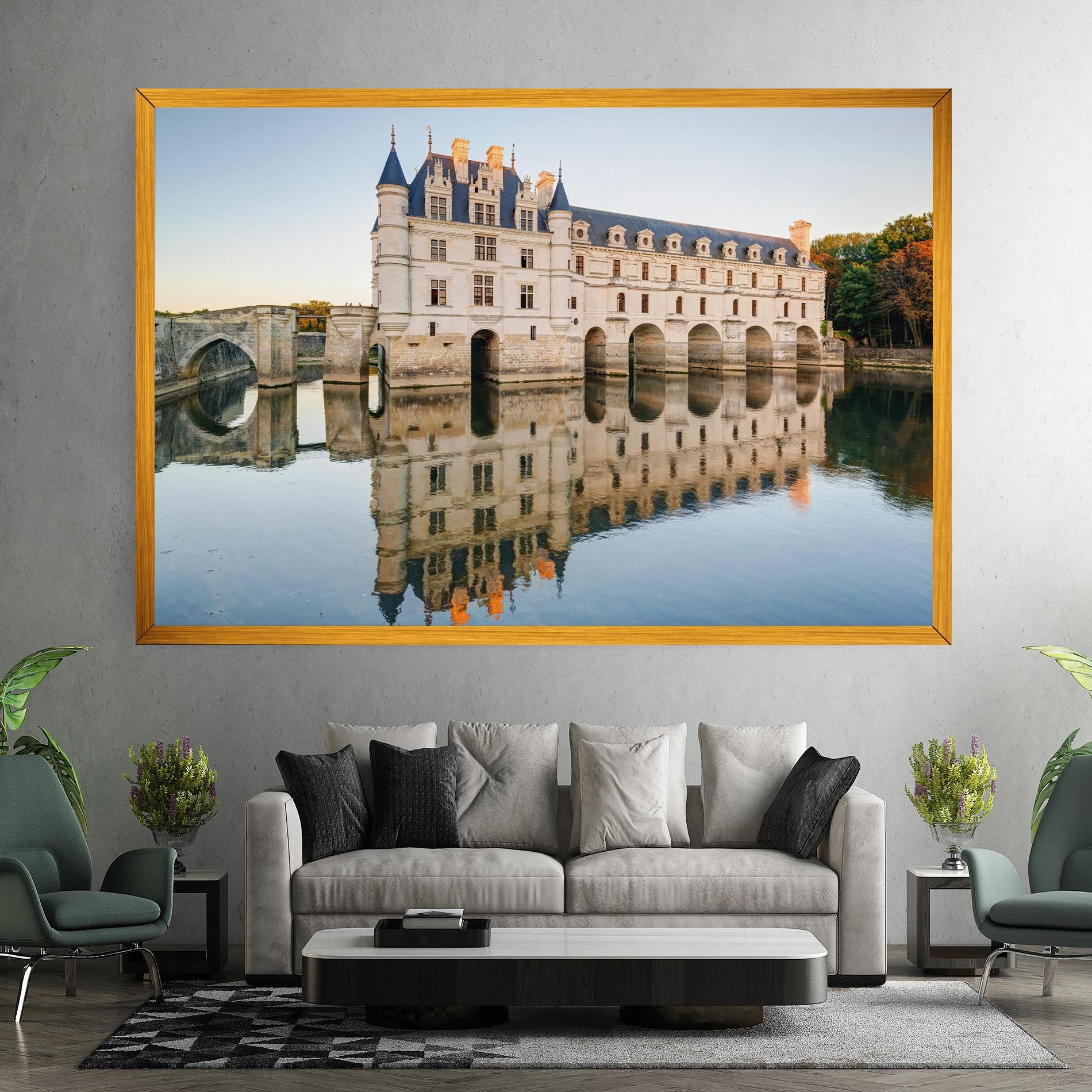 Chateau Chenonceau Castle mockup 7