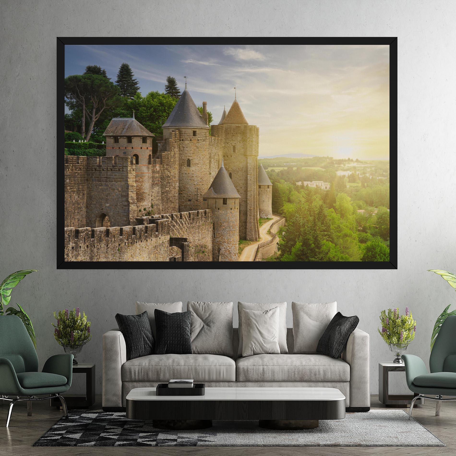 Картина на платно Carcassonne France mockup 7
