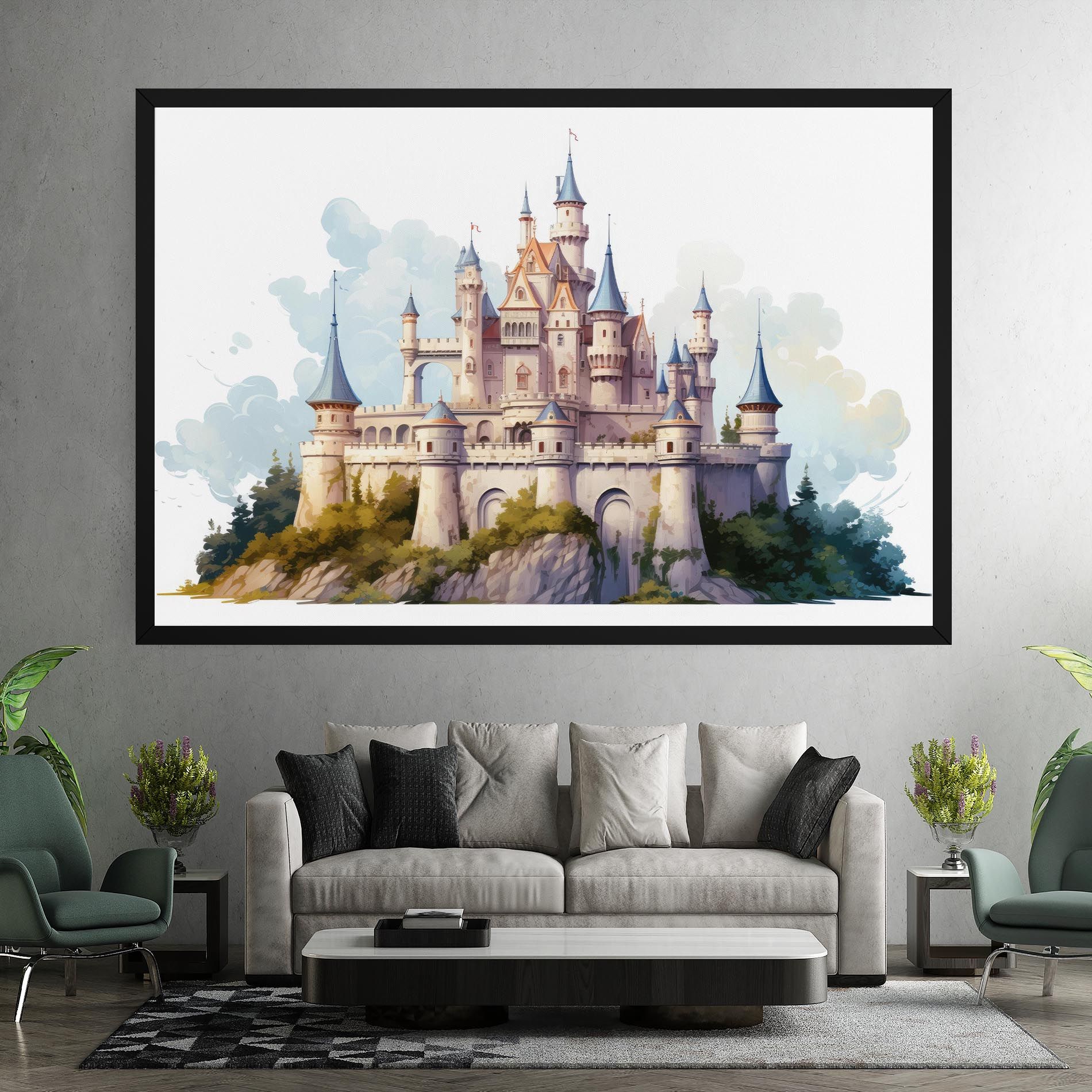 Illustration Castle mockup 7