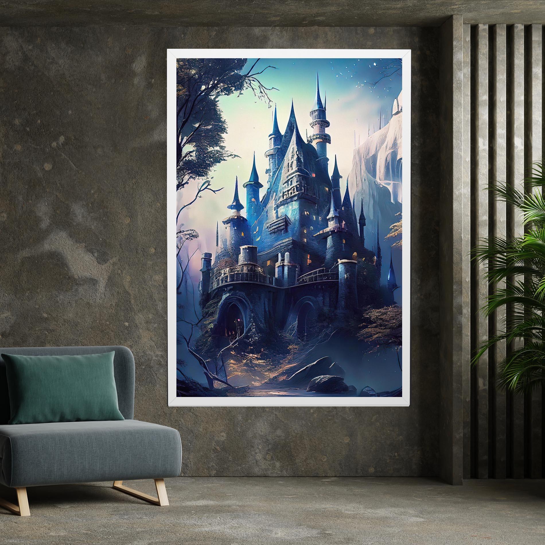 Картина на платно Blue Art Castle mockup 7