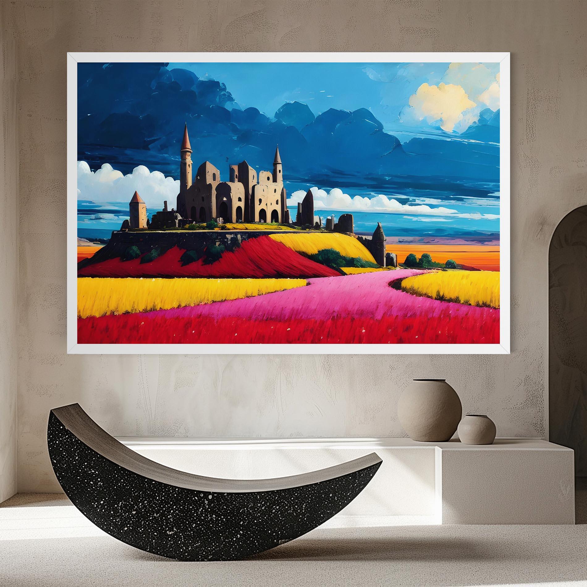 Картина на платно Antique Building Art mockup 8