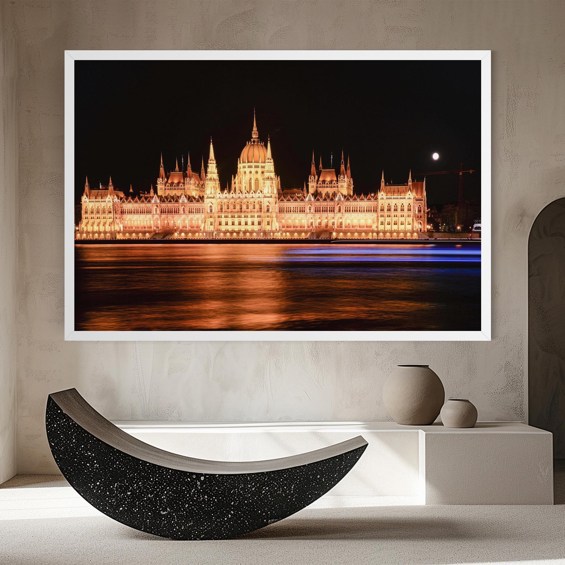 Картина на платно Night Reflection mockup 8