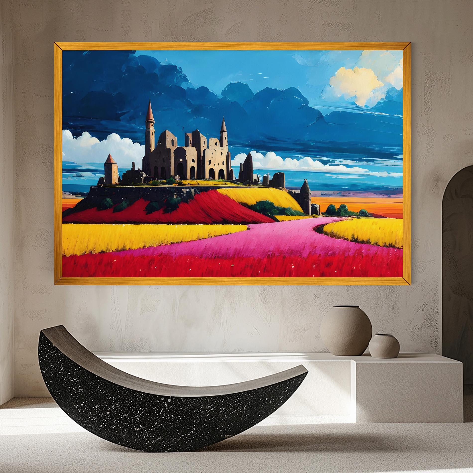 Картина на платно Antique Building Art mockup 8