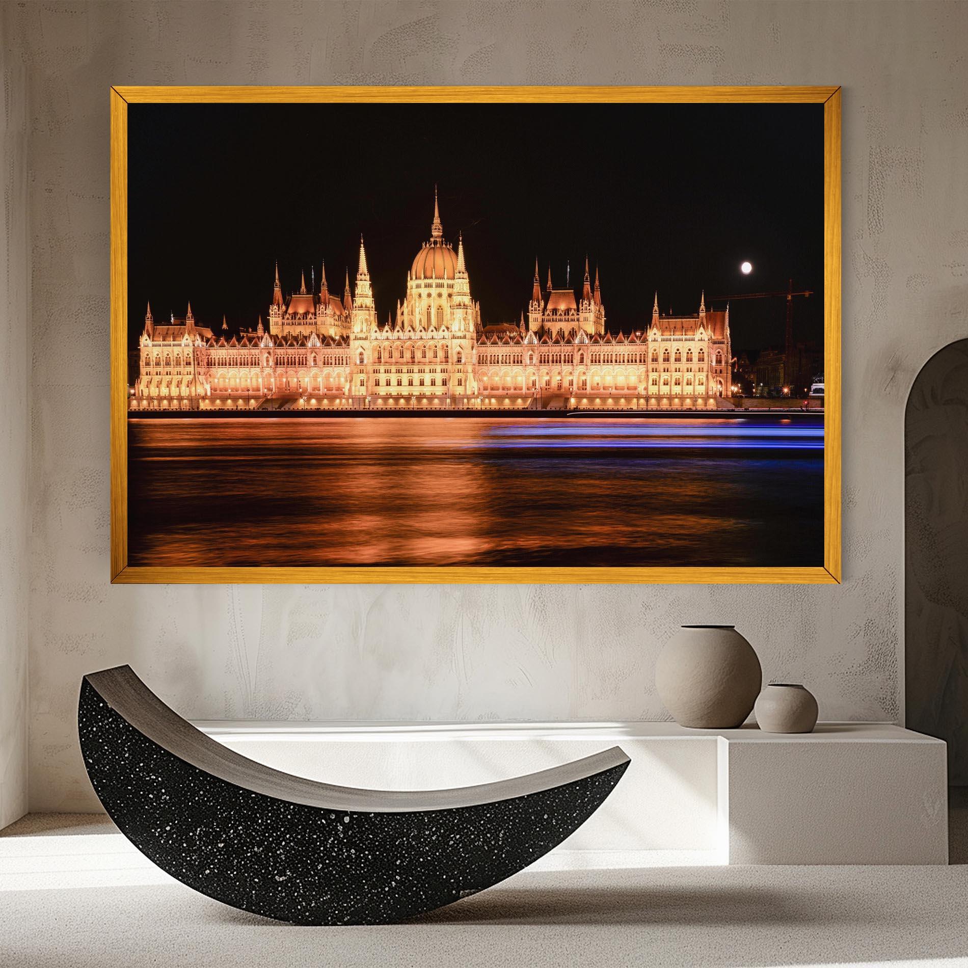 Картина на платно Night Reflection mockup 8