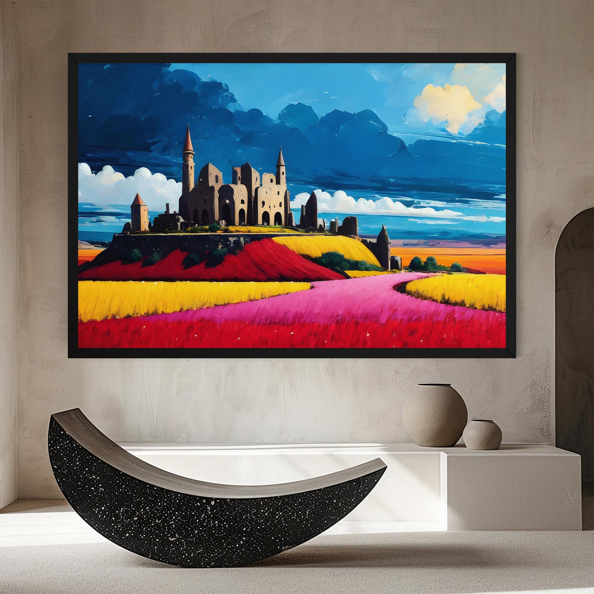 Картина на платно Antique Building Art mockup 8