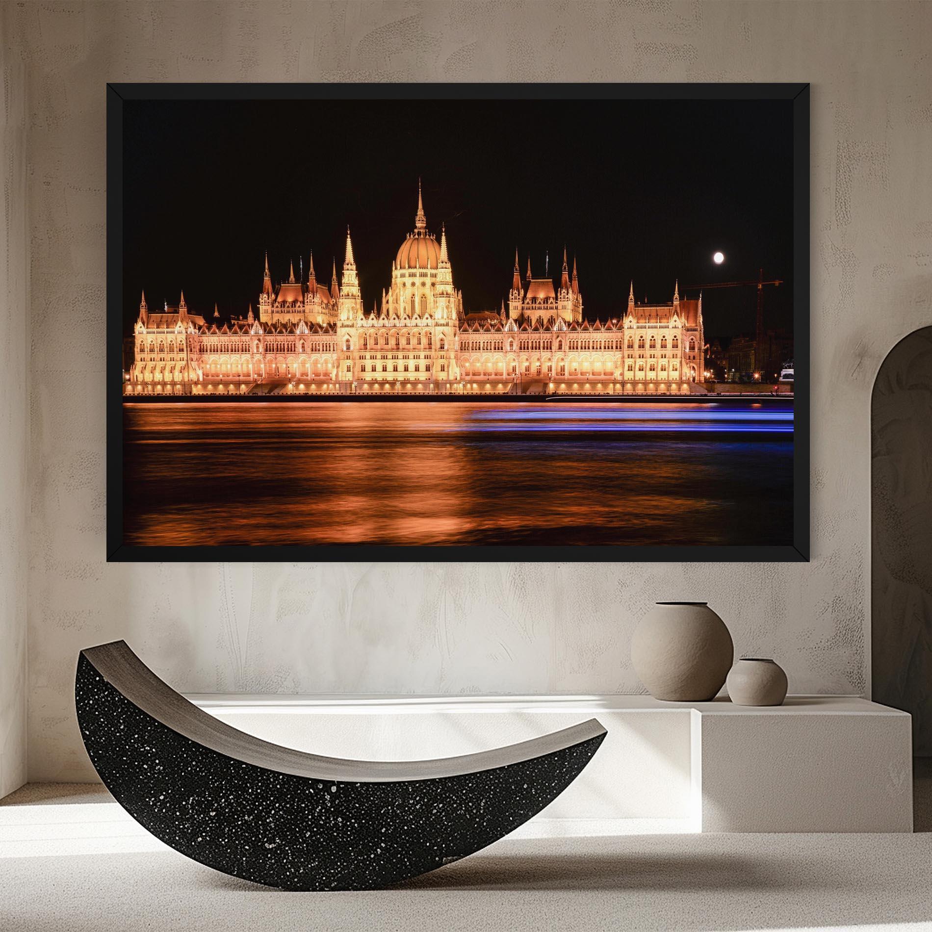 Картина на платно Night Reflection mockup 8