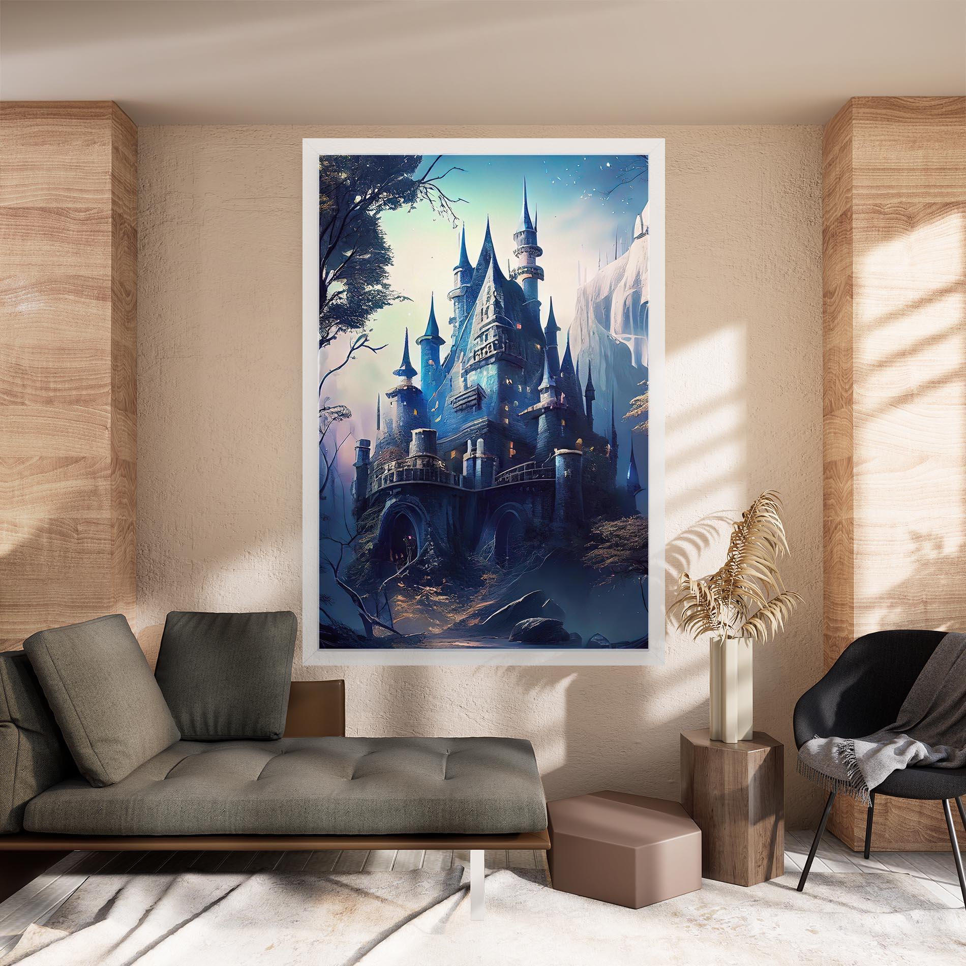 Картина на платно Blue Art Castle mockup 8