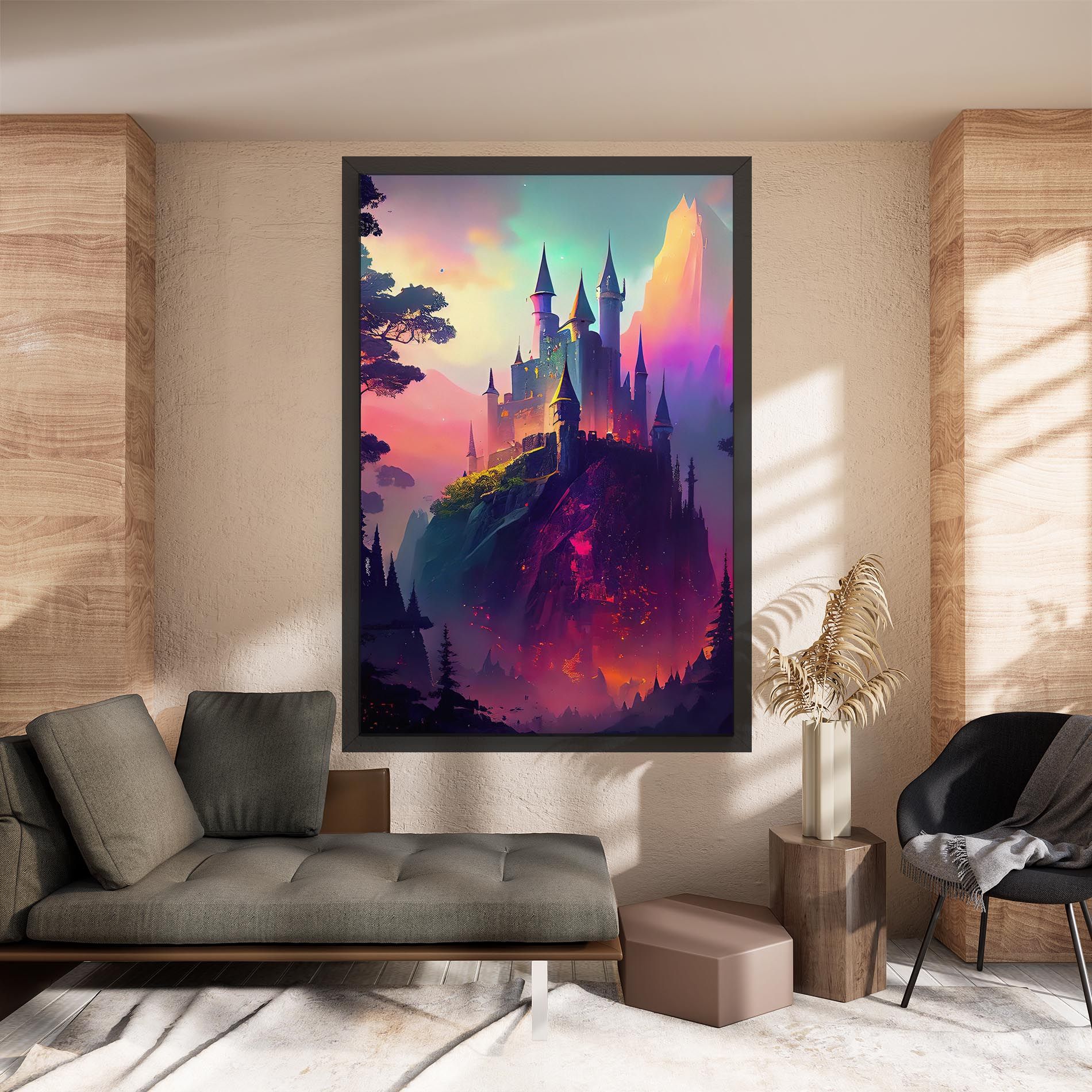Purple Orange Castle mockup 8