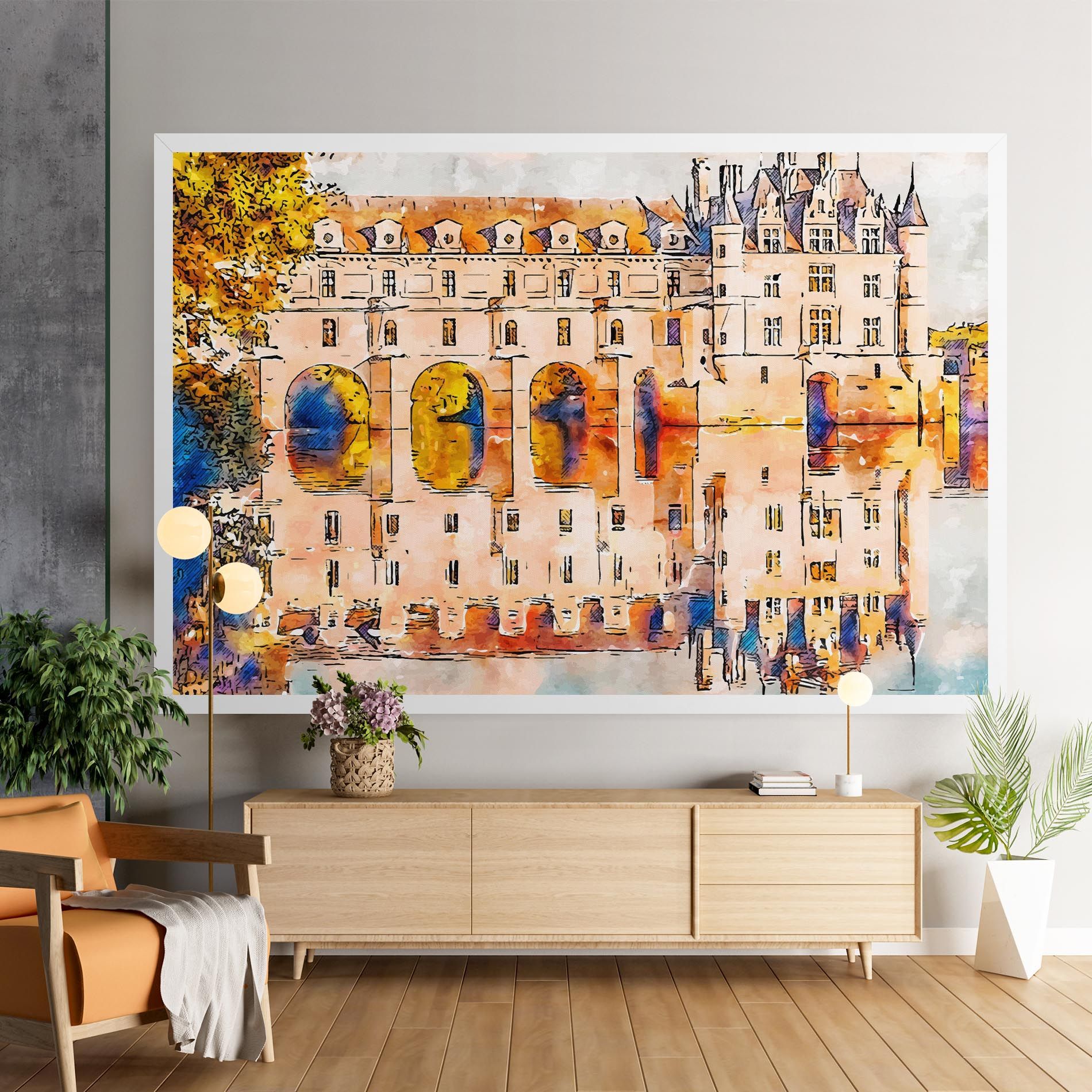 Blue Orange Castle mockup 9