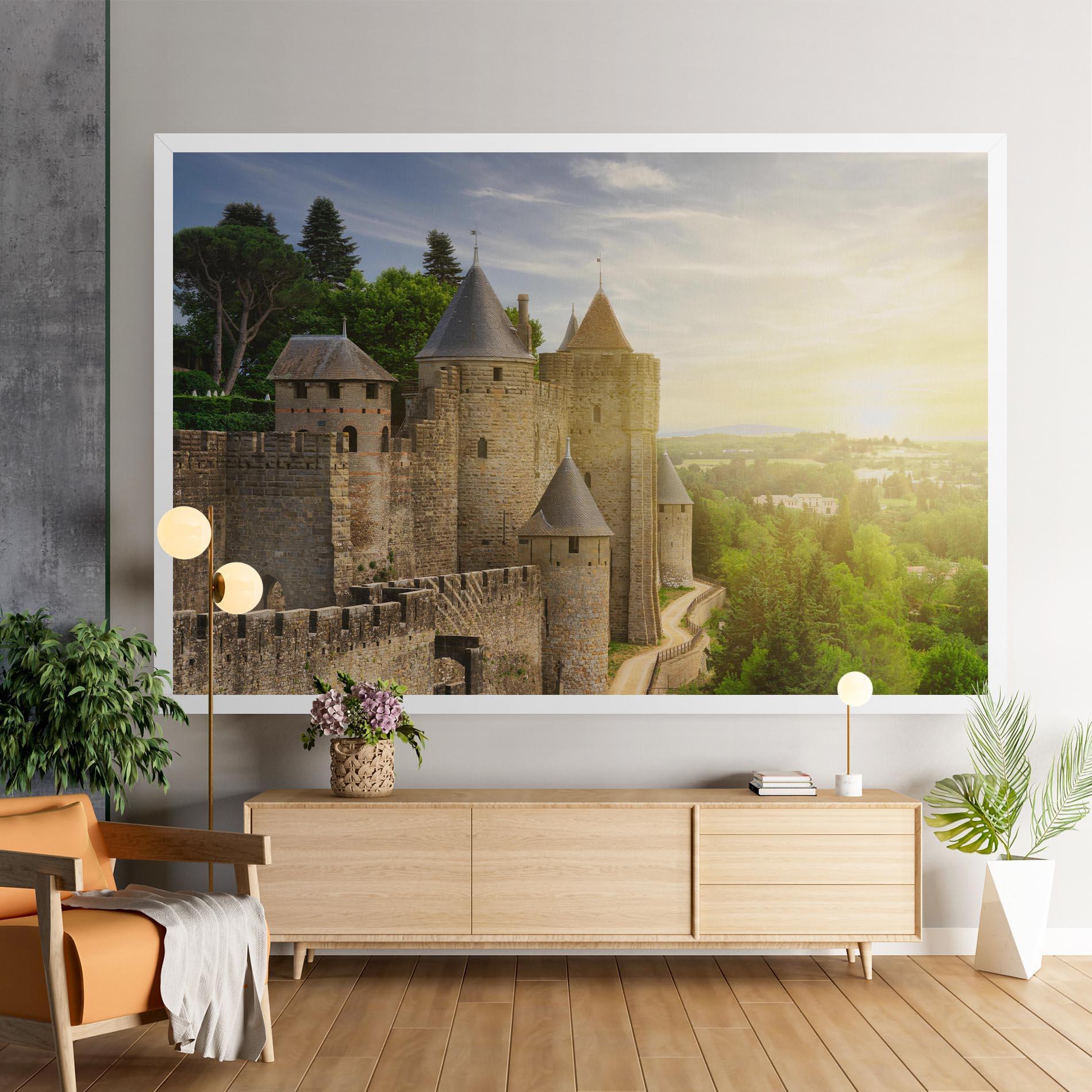 Картина на платно Carcassonne France mockup 9