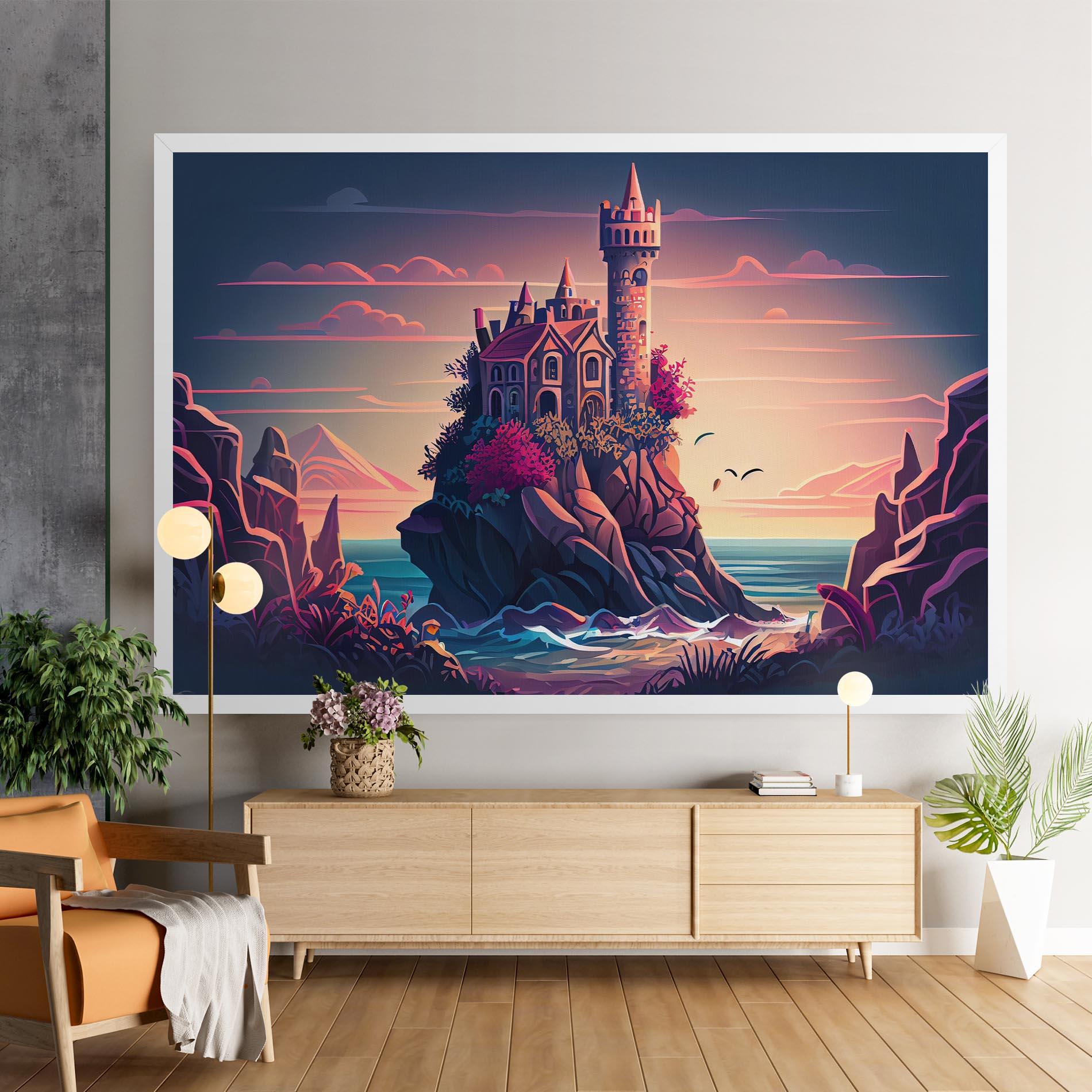 Картина на платно Cliff Castle mockup 9