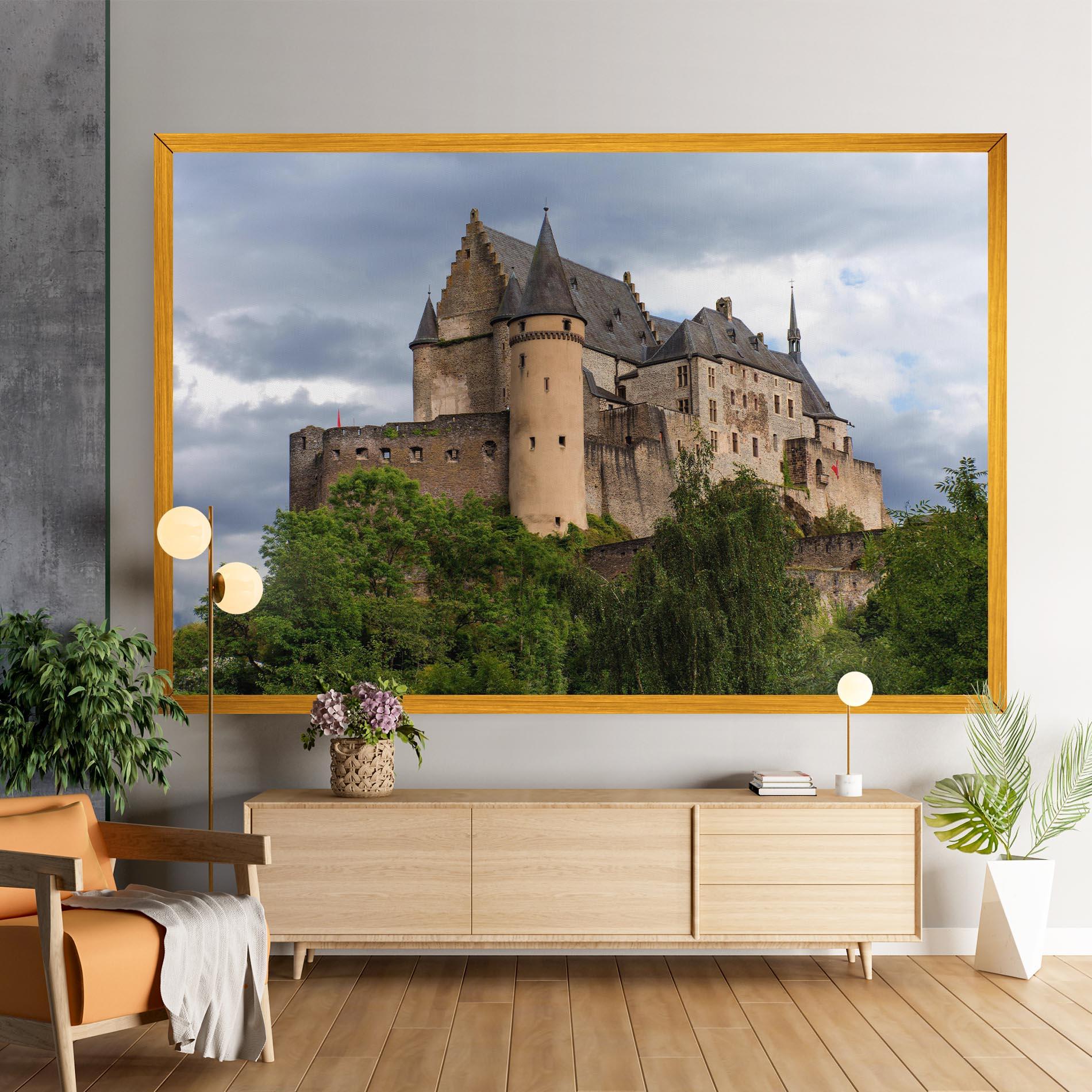 Картина на платно Castle Vianden mockup 9
