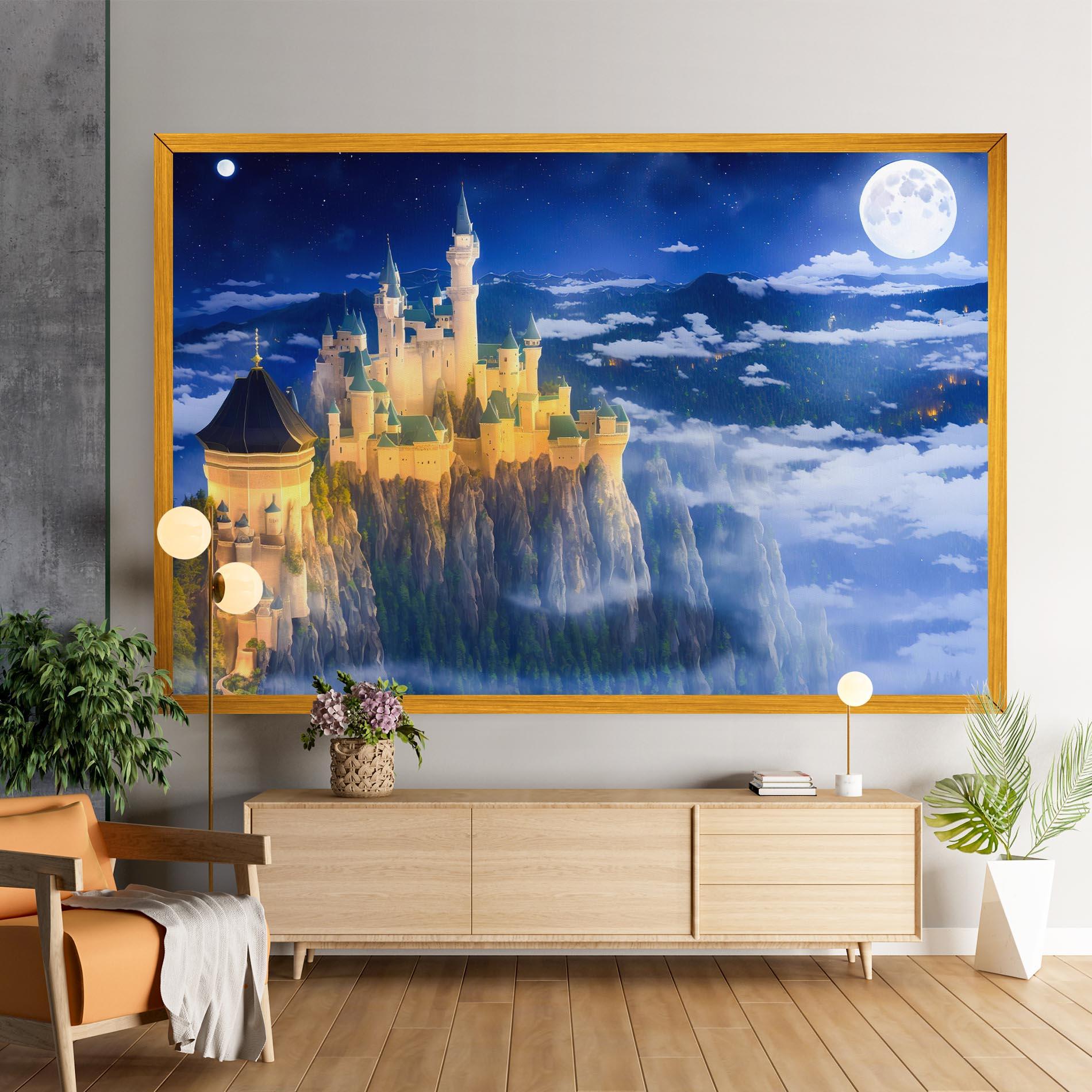 Картина на платно Fairytale Castle mockup 9