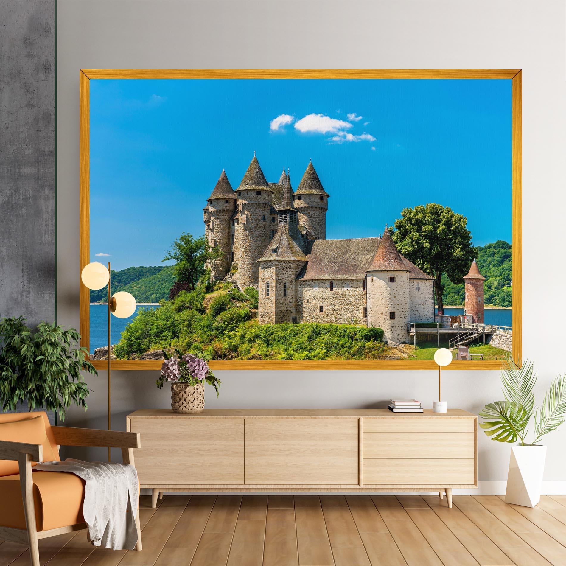 Картина на платно Medieval Castle France mockup 9