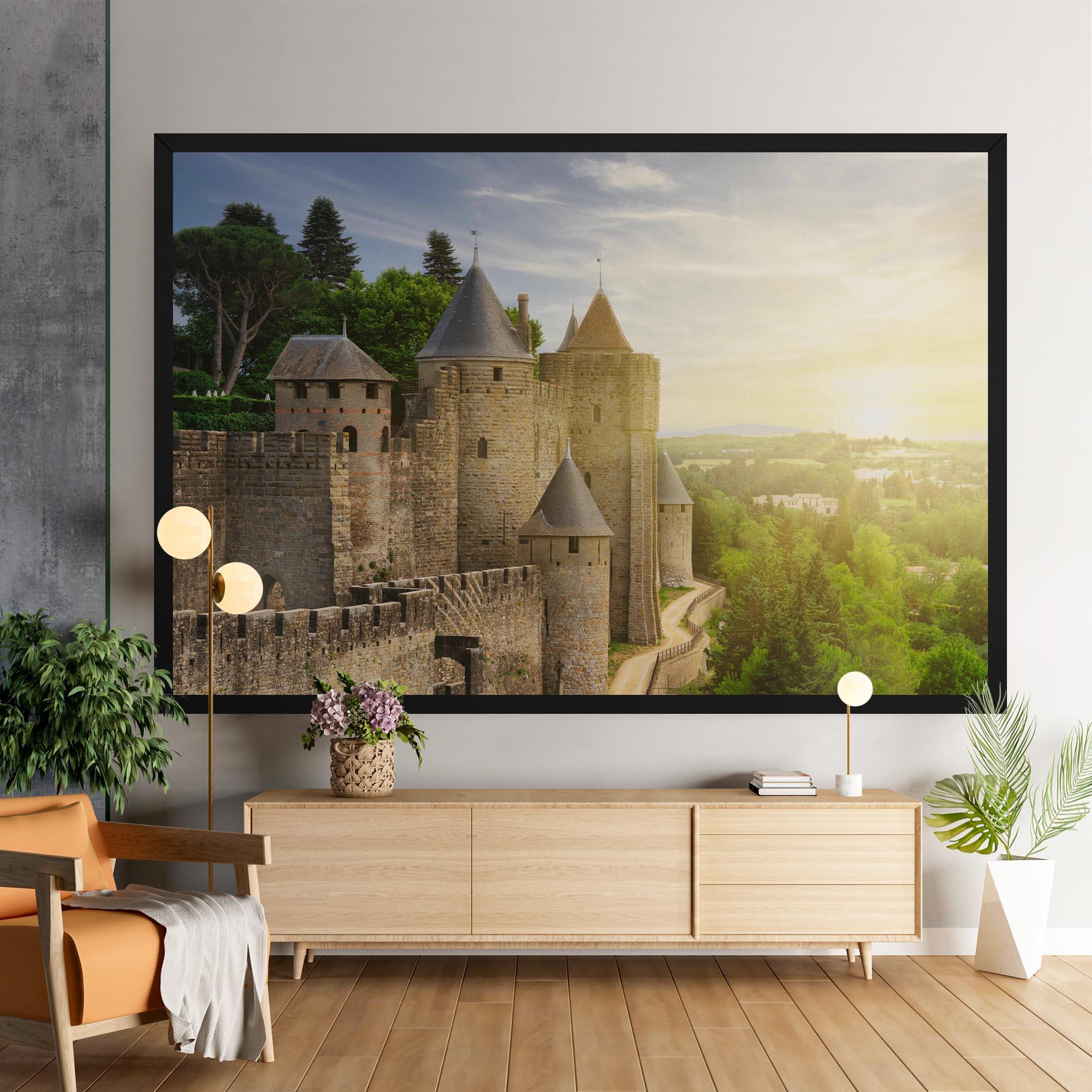 Картина на платно Carcassonne France mockup 9