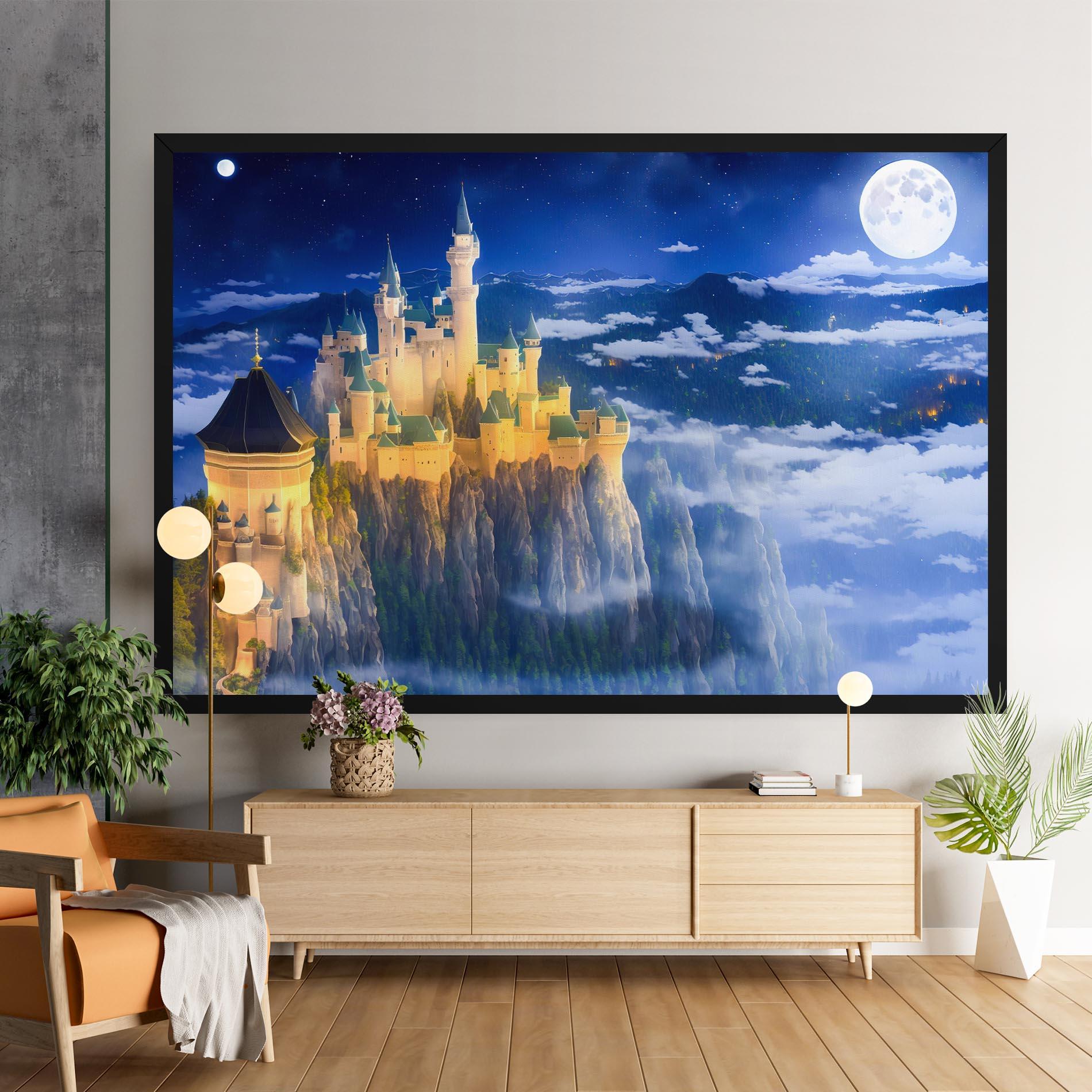 Картина на платно Fairytale Castle mockup 9