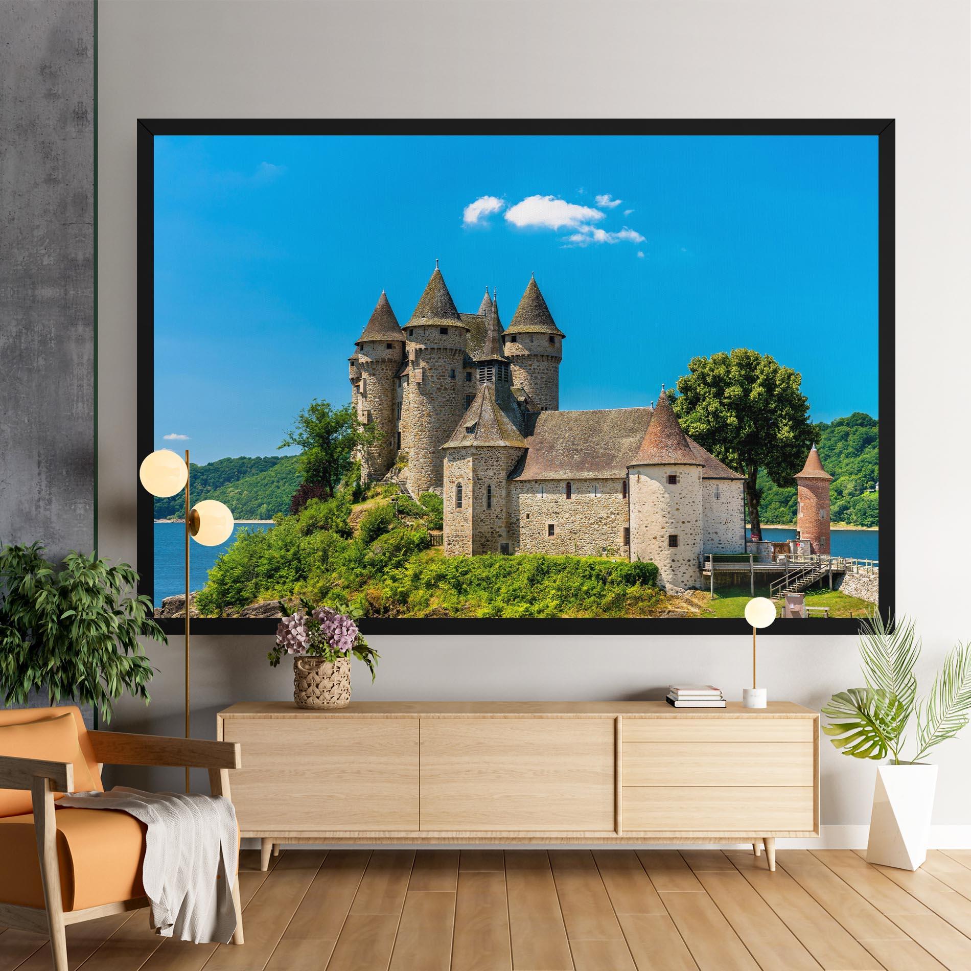 Картина на платно Medieval Castle France mockup 9