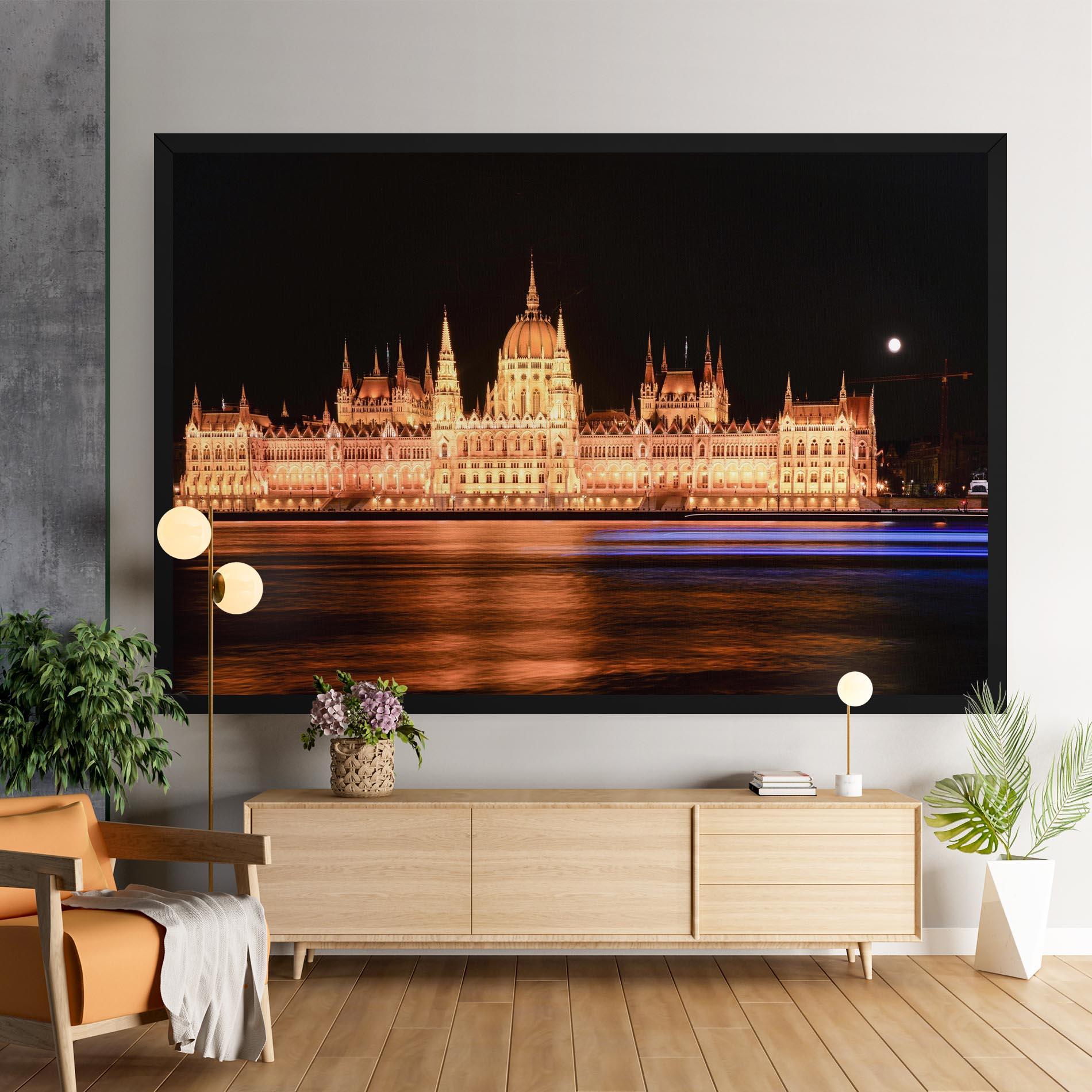 Картина на платно Night Reflection mockup 9