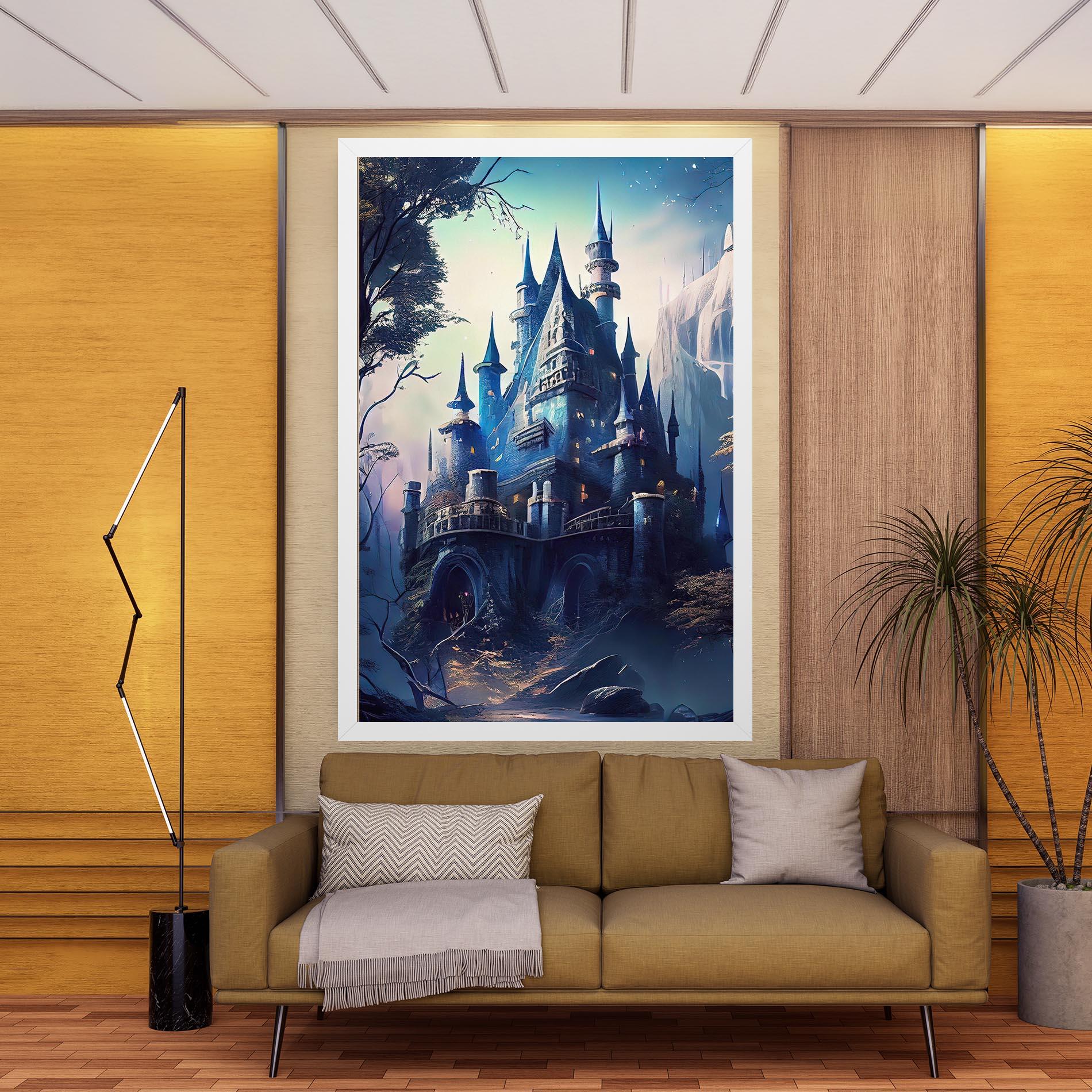Картина на платно Blue Art Castle mockup 9