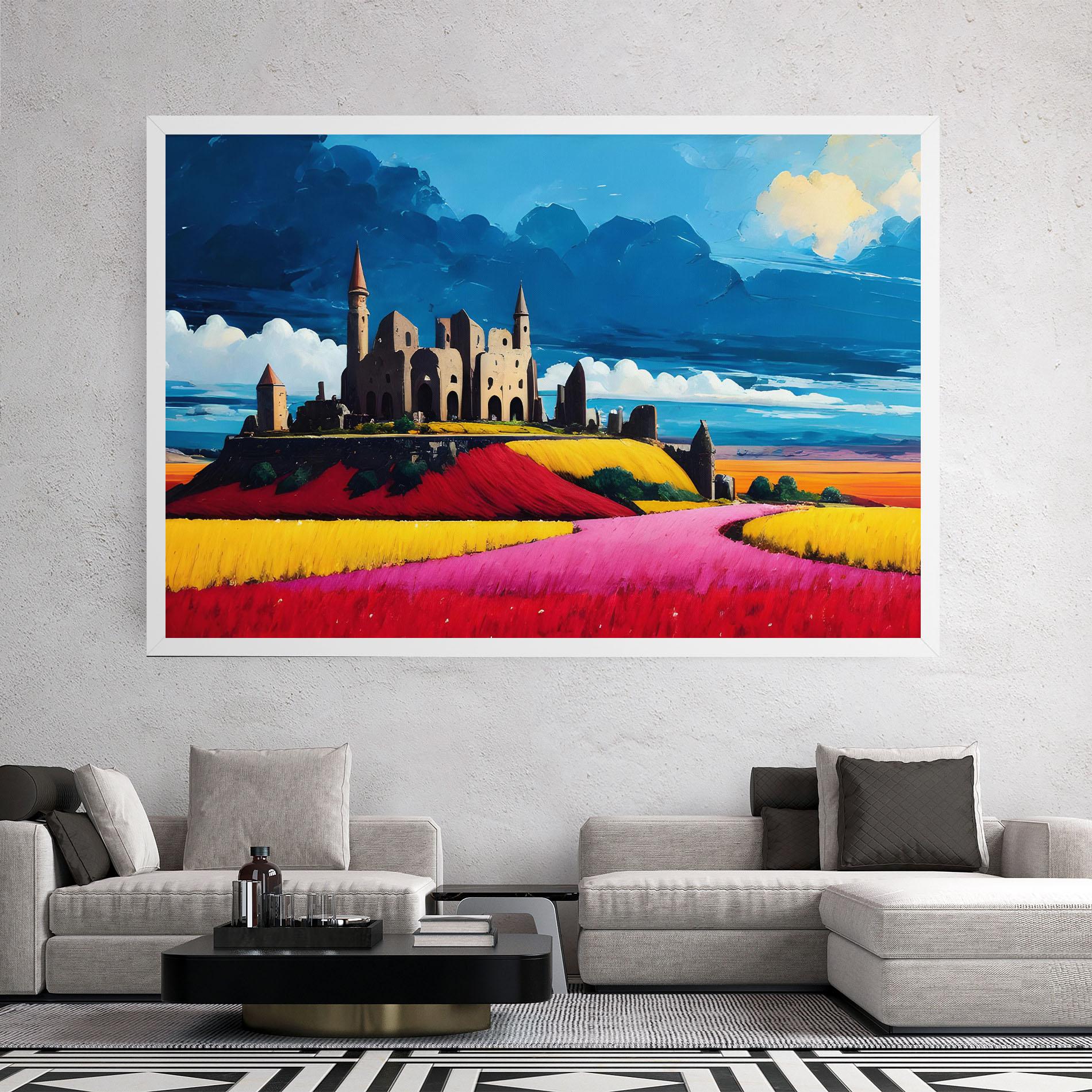 Картина на платно Antique Building Art mockup 2