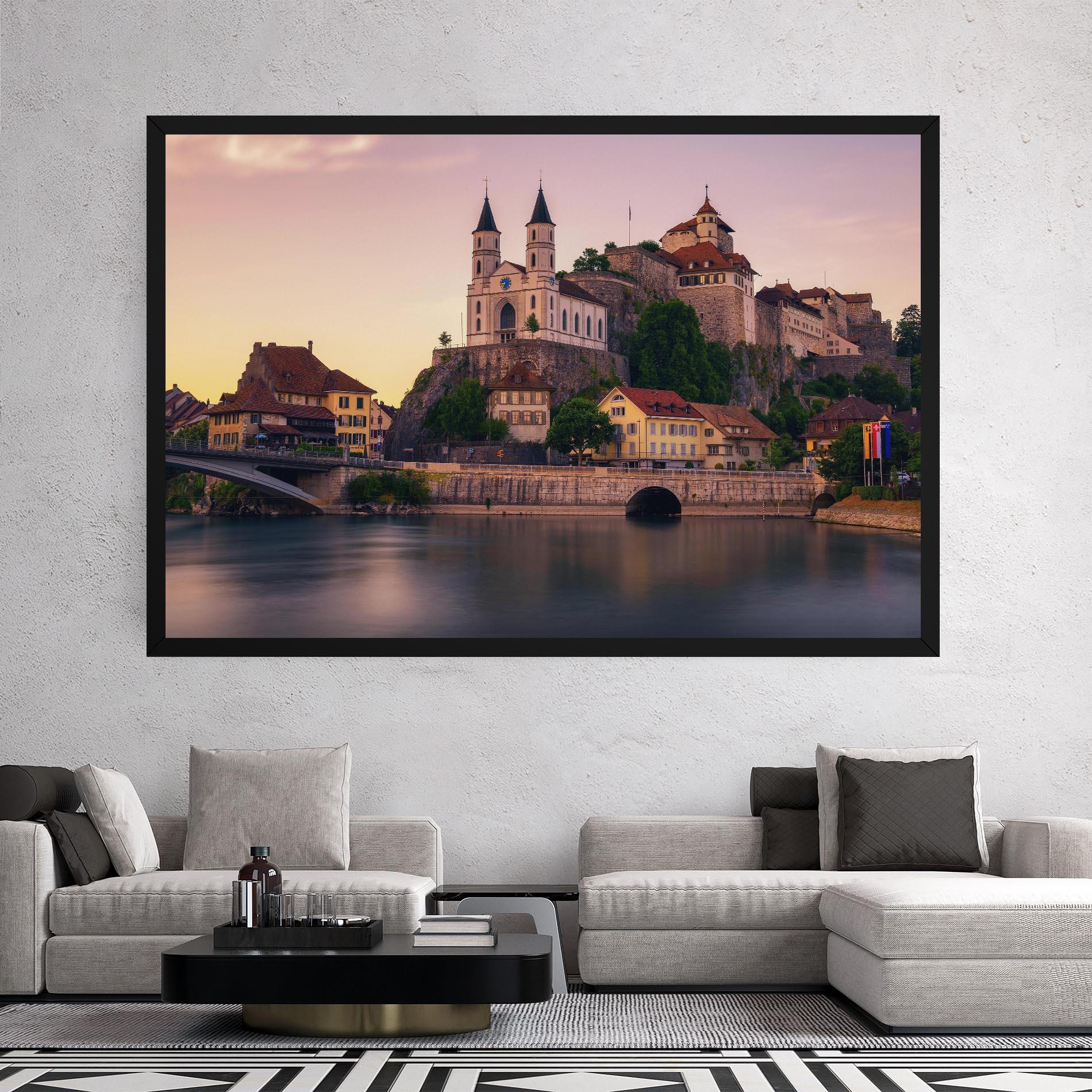 Картина на платно Aarburg Castle mockup 2