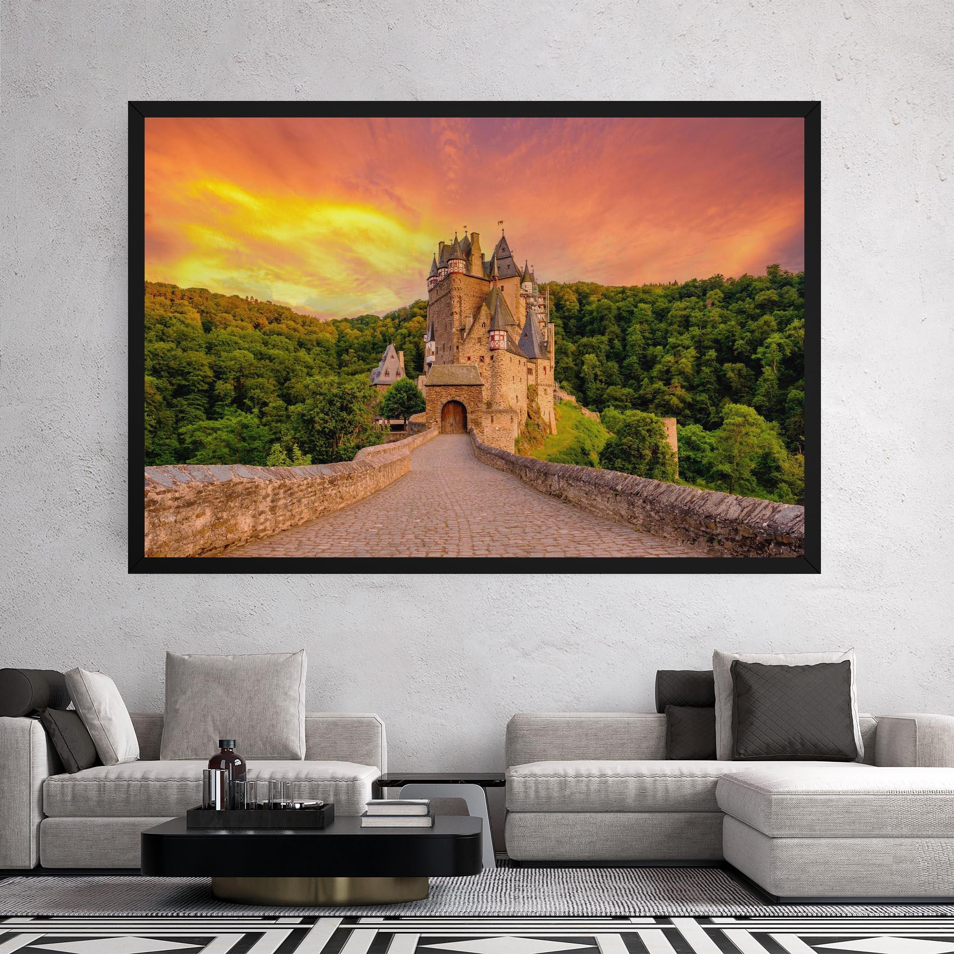 Картина на платно Burg Eltz Castle mockup 2