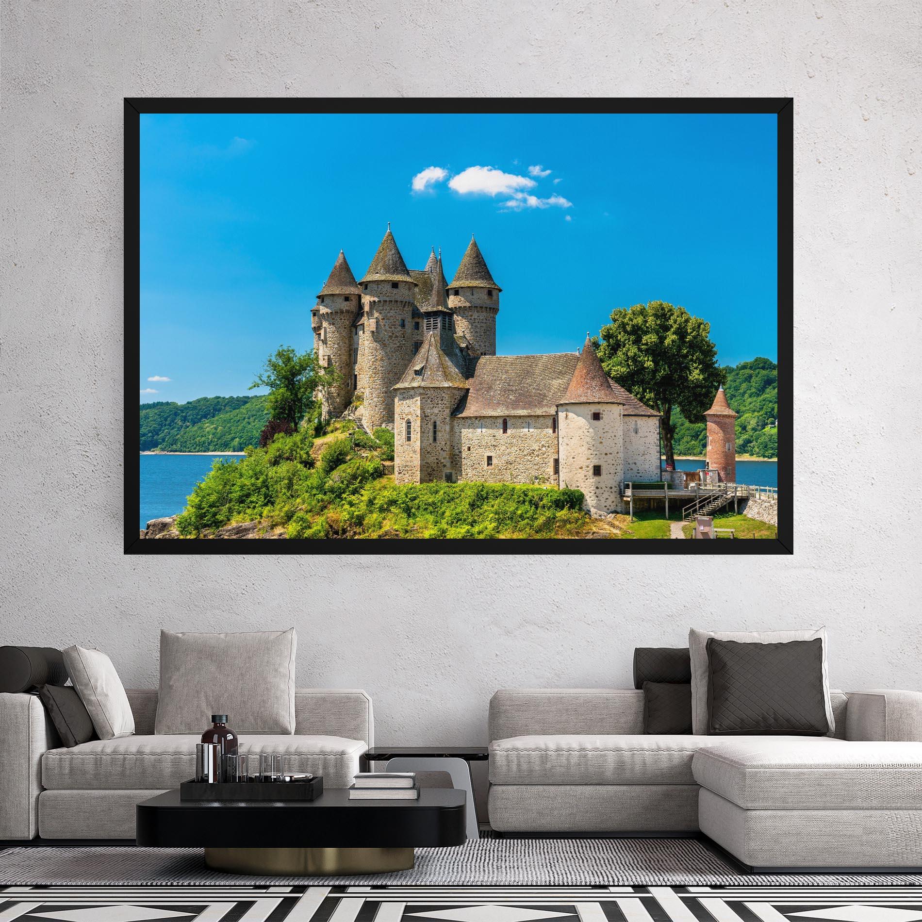 Картина на платно Medieval Castle France mockup 2