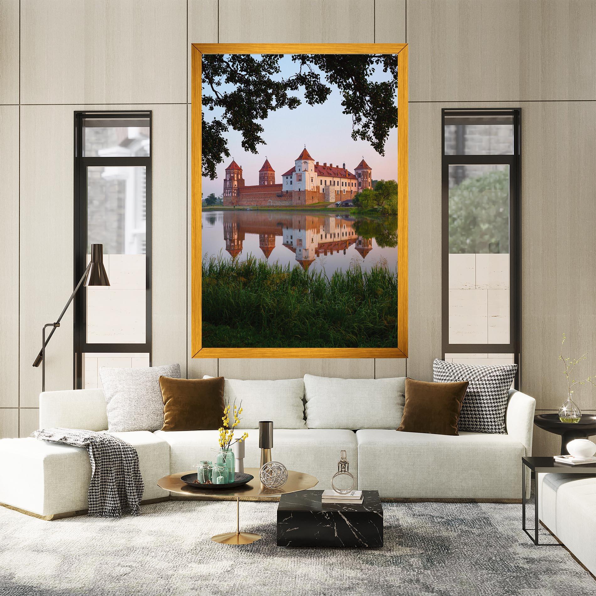 Картина на платно Ancient Castle Morning mockup 2